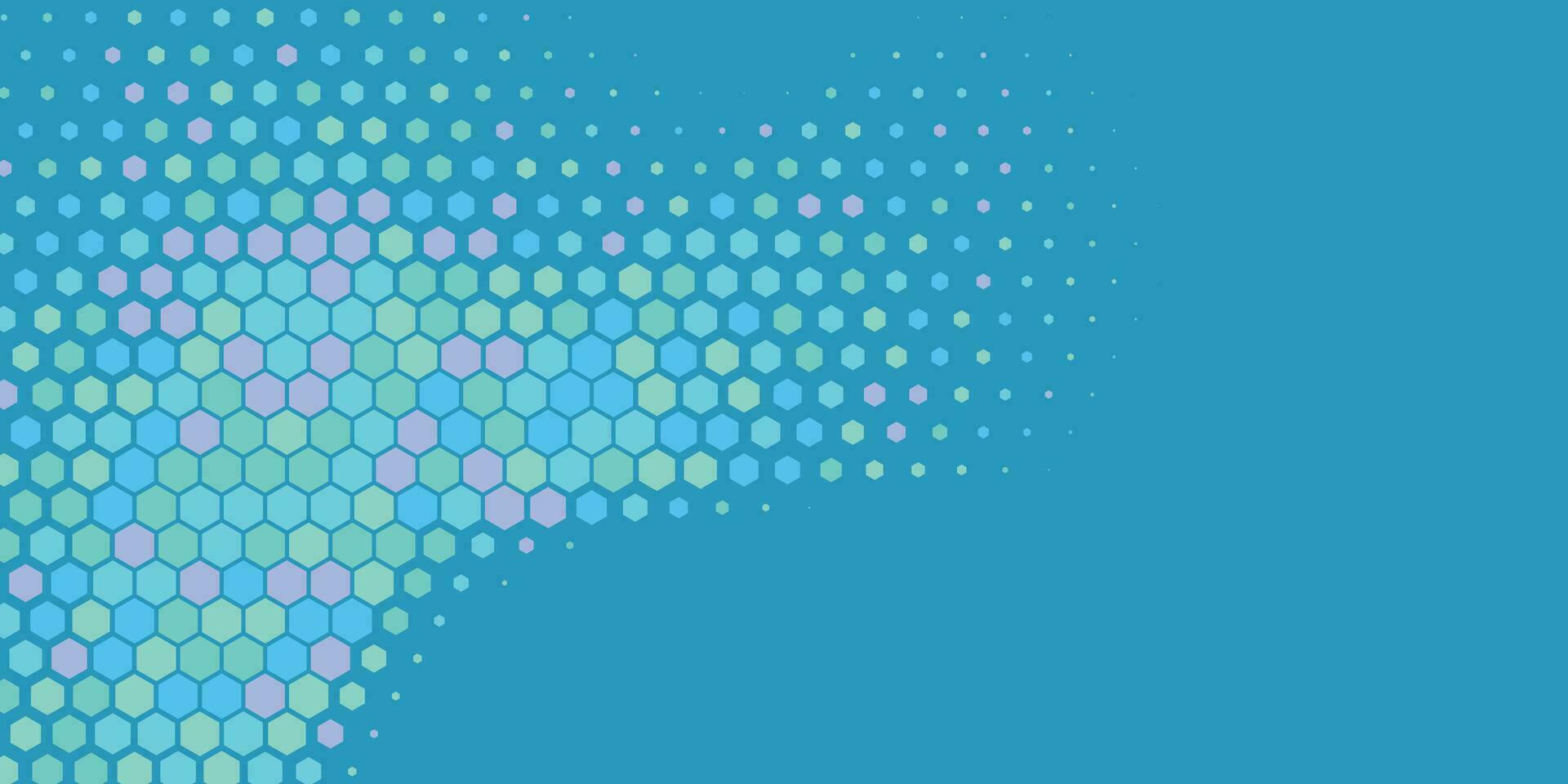 Geometric abstract Hexagon Two Color Background vector