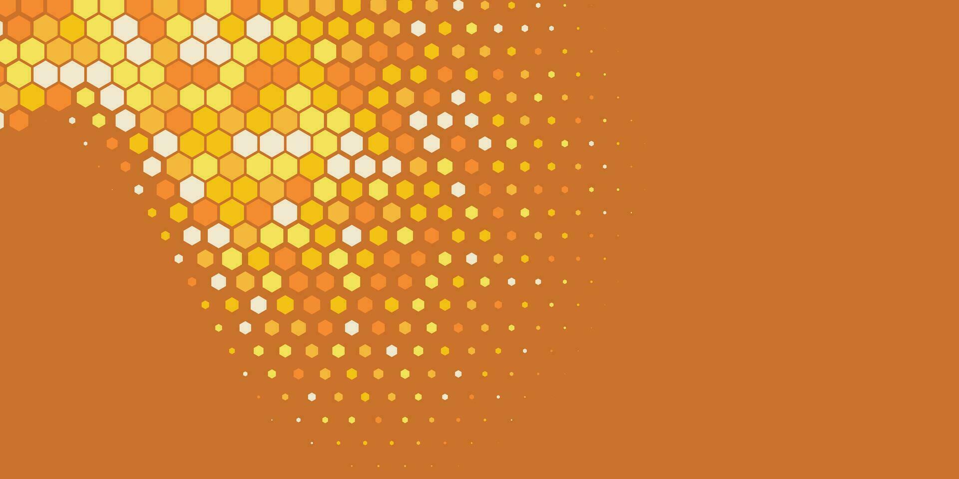 Geometric abstract Hexagon Two Color Background vector