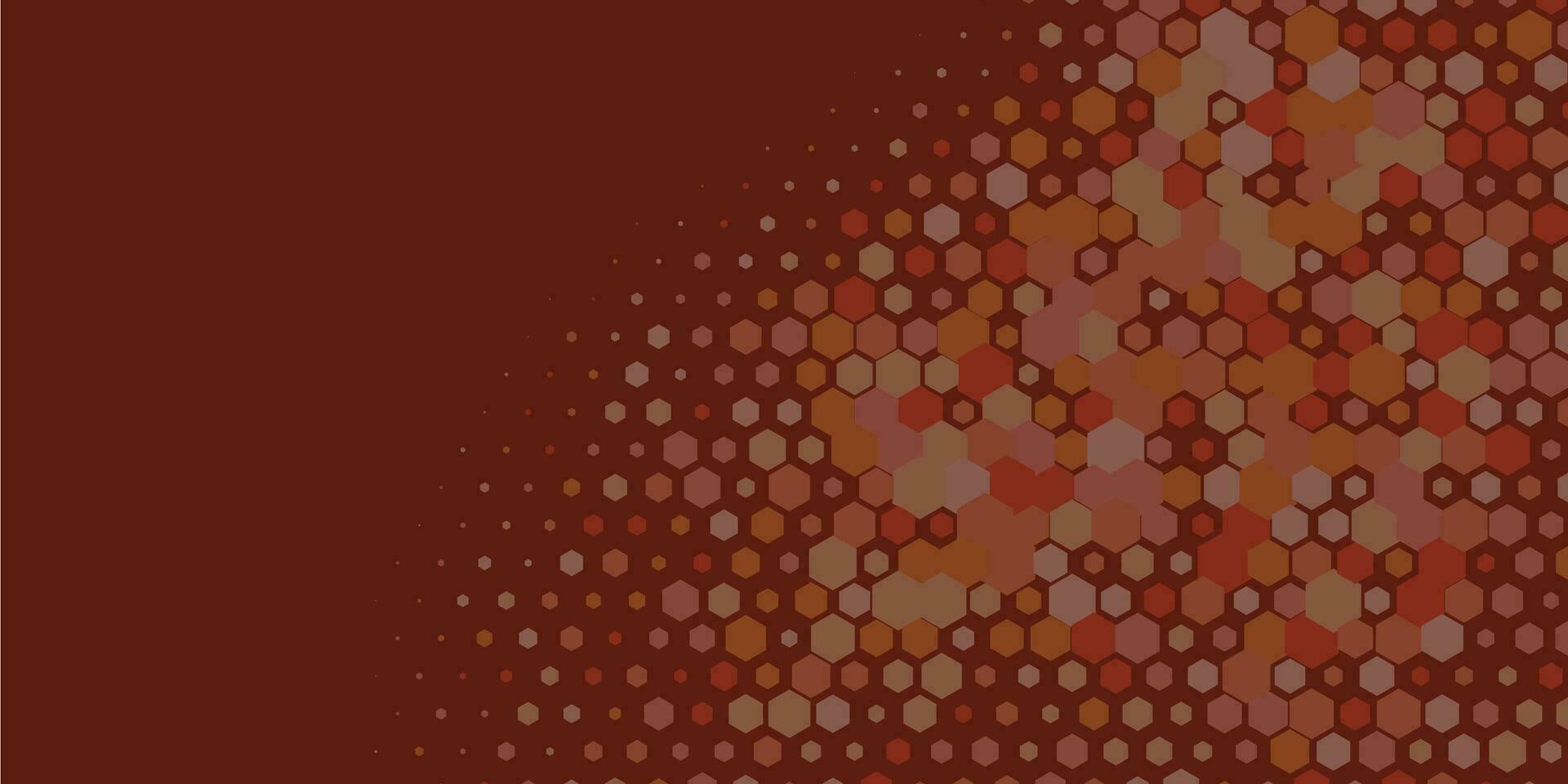 Geometric abstract Hexagon Two Color Background vector