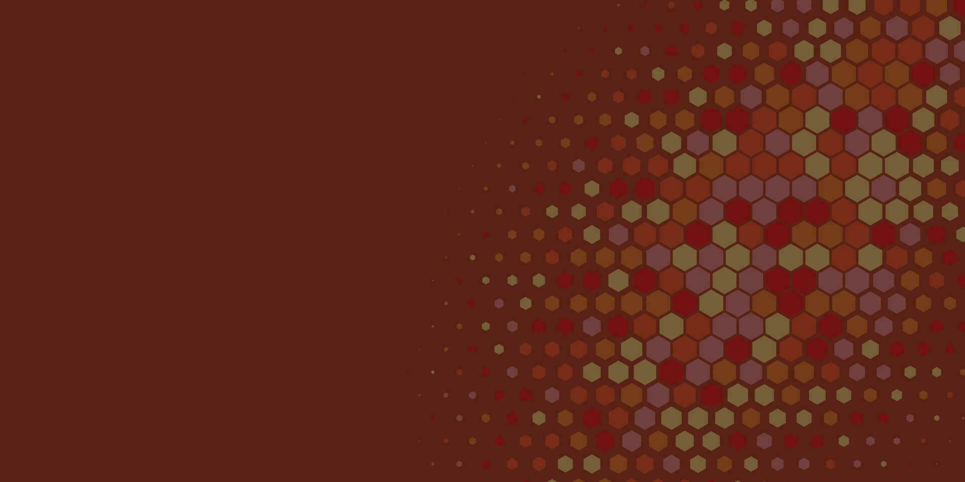 Geometric abstract Hexagon Two Color Background vector