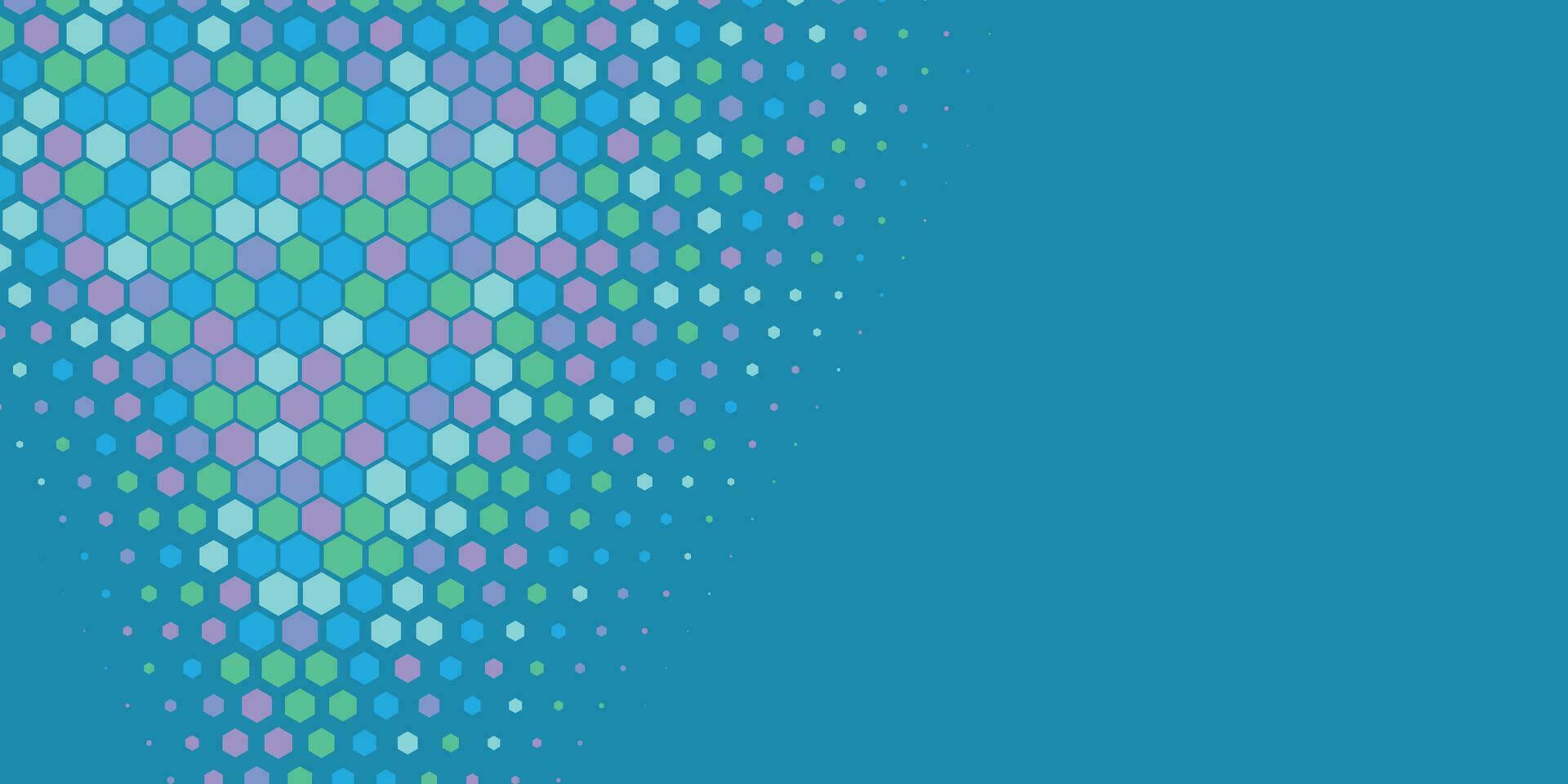 Geometric abstract Hexagon Two Color Background vector