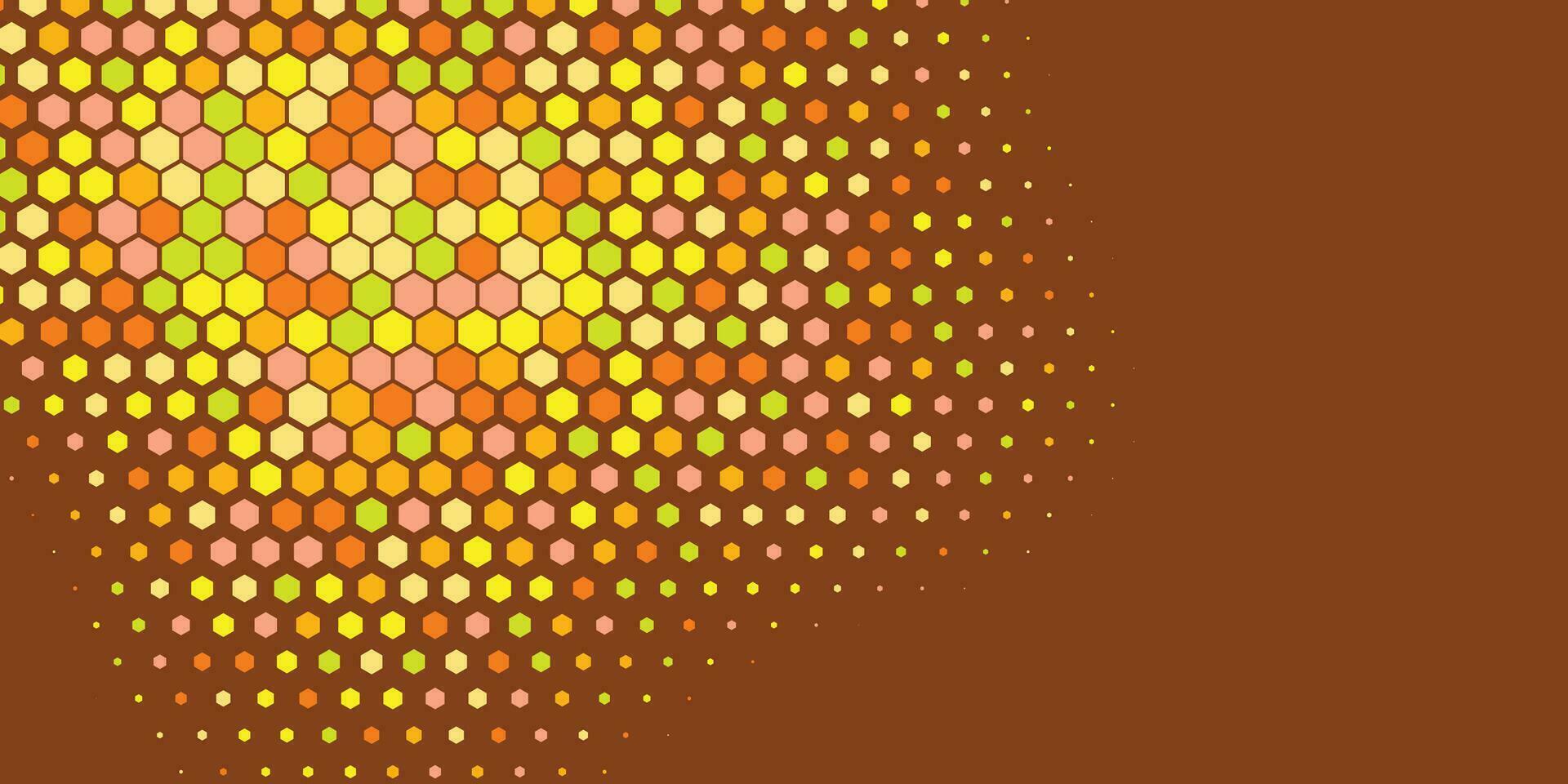 Geometric Multi size Hexagon with multi Color Background vector