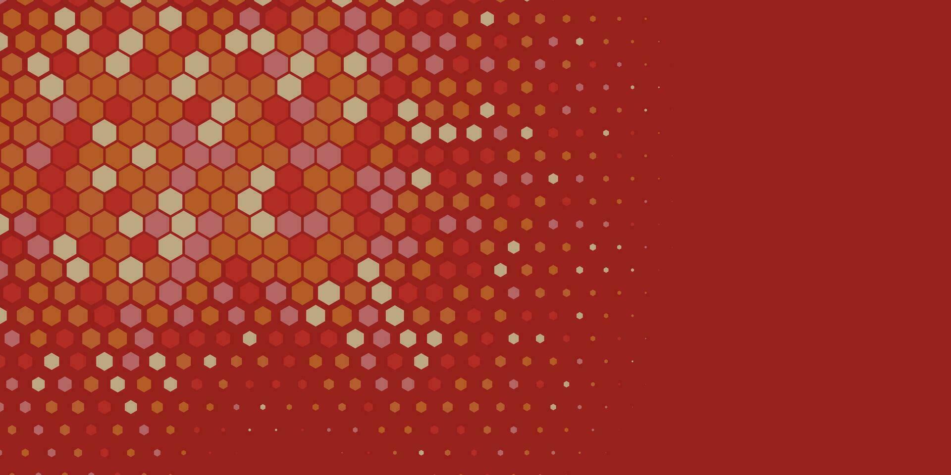 Geometric abstract Hexagon Two Color Background vector