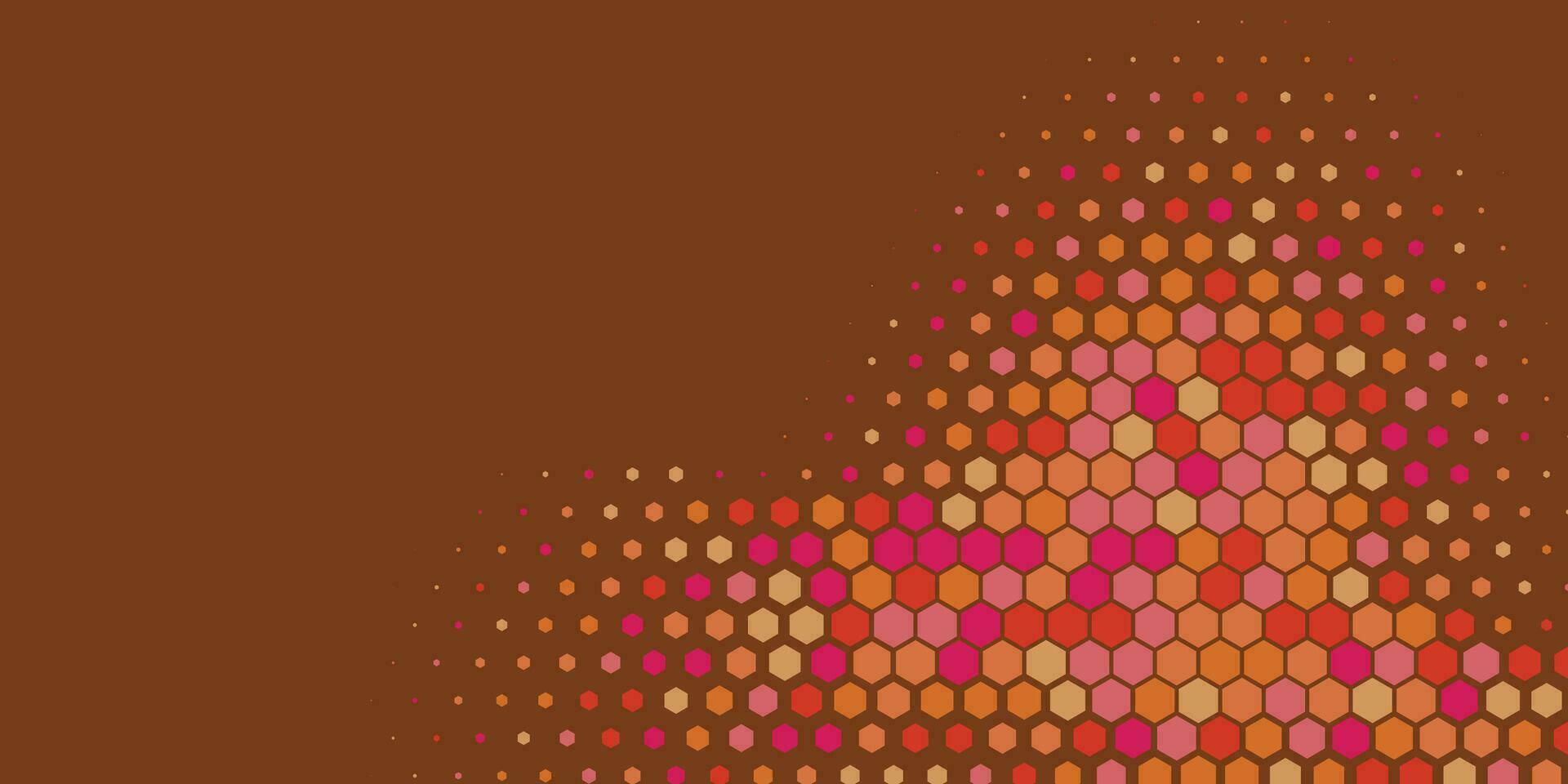 Geometric Multi size Hexagon with multi Color Background vector