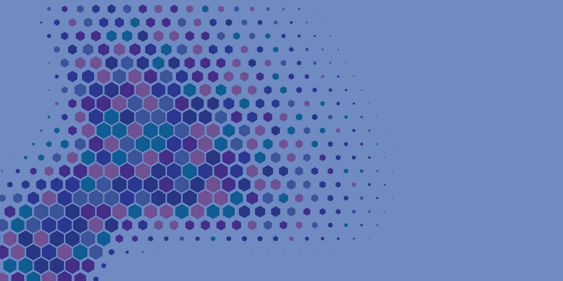 Geometric abstract Hexagon Two Color Background vector