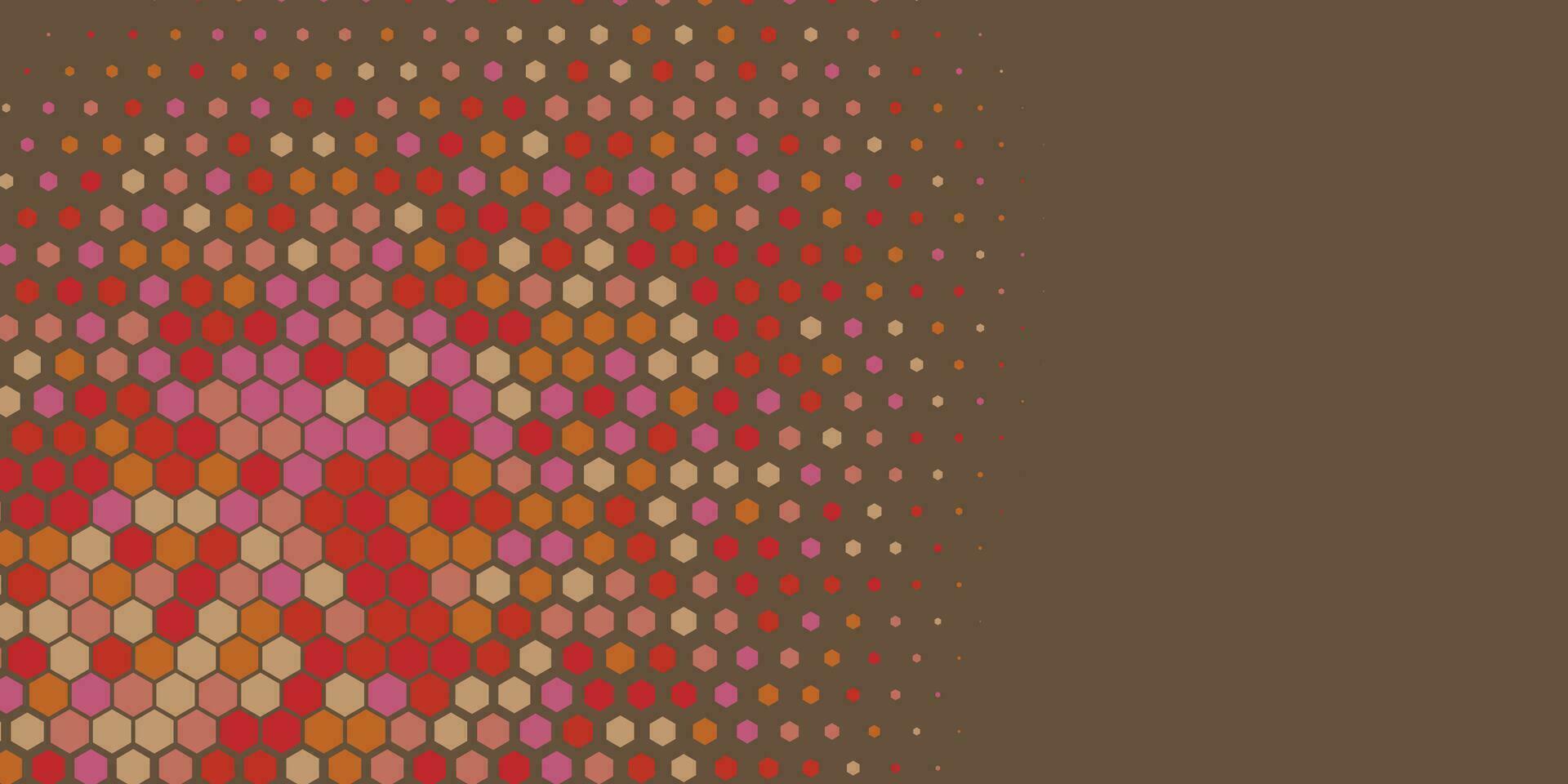 Geometric Multi size Hexagon with multi Color Background vector