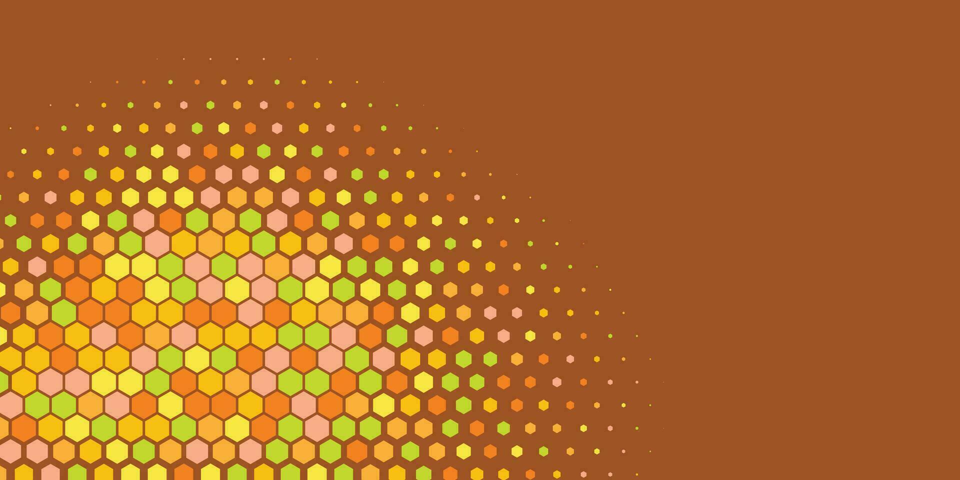 Geometric Multi size Hexagon with multi Color Background vector