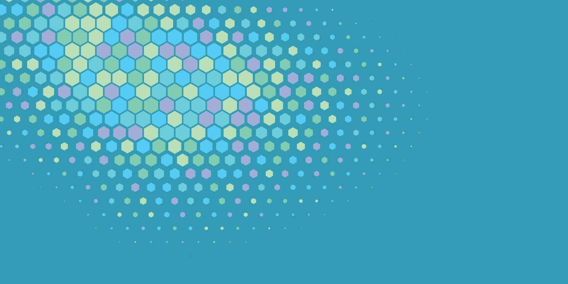 Geometric abstract Hexagon Two Color Background vector