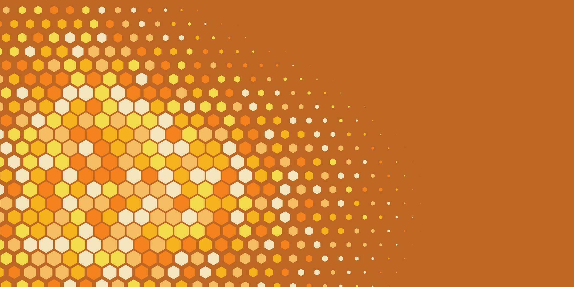 Geometric abstract Hexagon Two Color Background vector