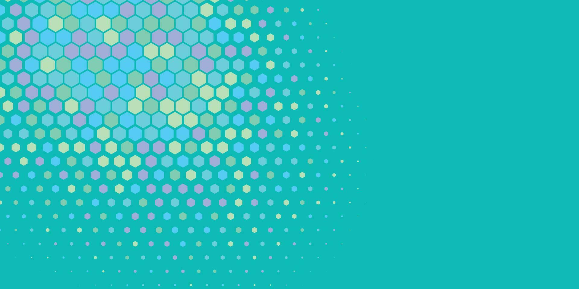 Geometric abstract Hexagon Two Color Background vector