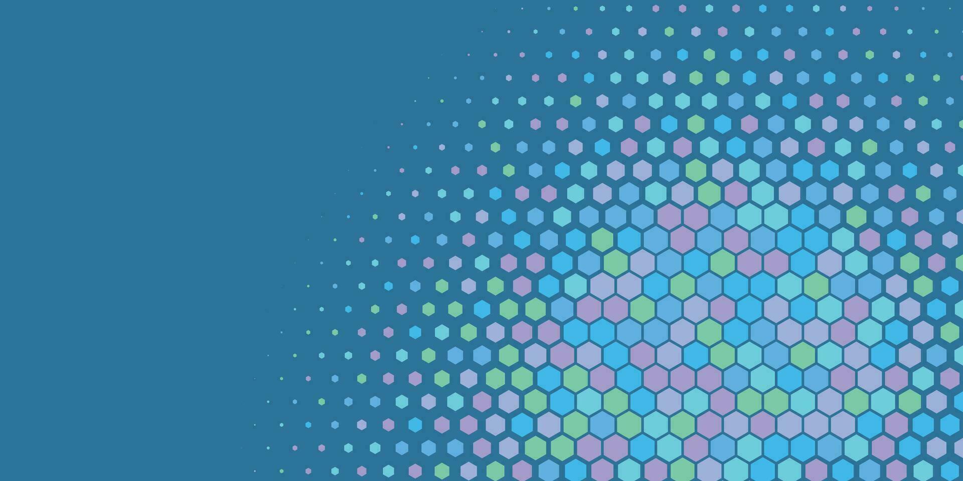 Geometric Multi size Hexagon with multi Color Background vector