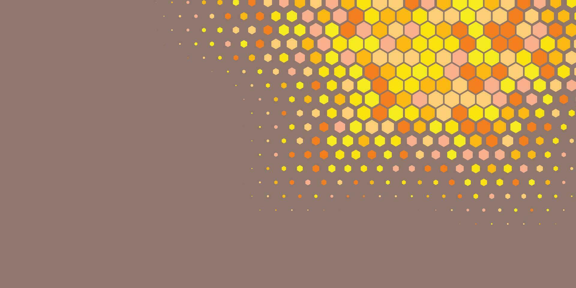 Geometric abstract Hexagon Two Color Background vector