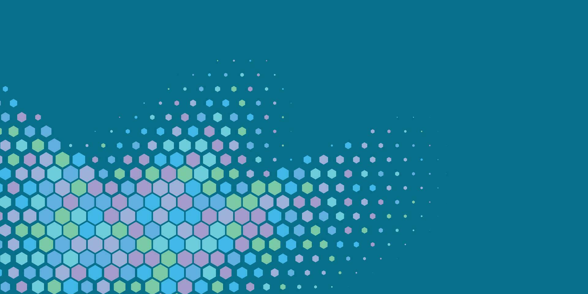 Geometric Multi size Hexagon with multi Color Background vector