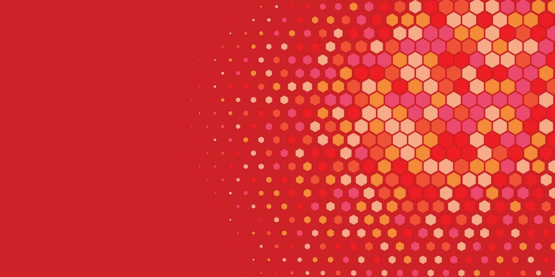 Geometric Multi size Hexagon with multi Color Background vector