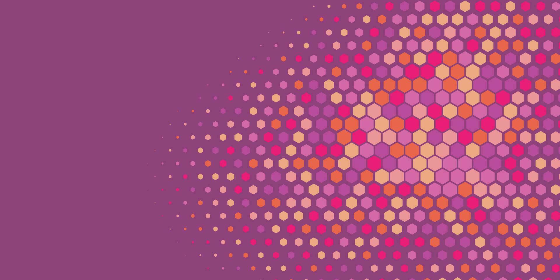 Geometric Multi size Hexagon with multi Color Background vector