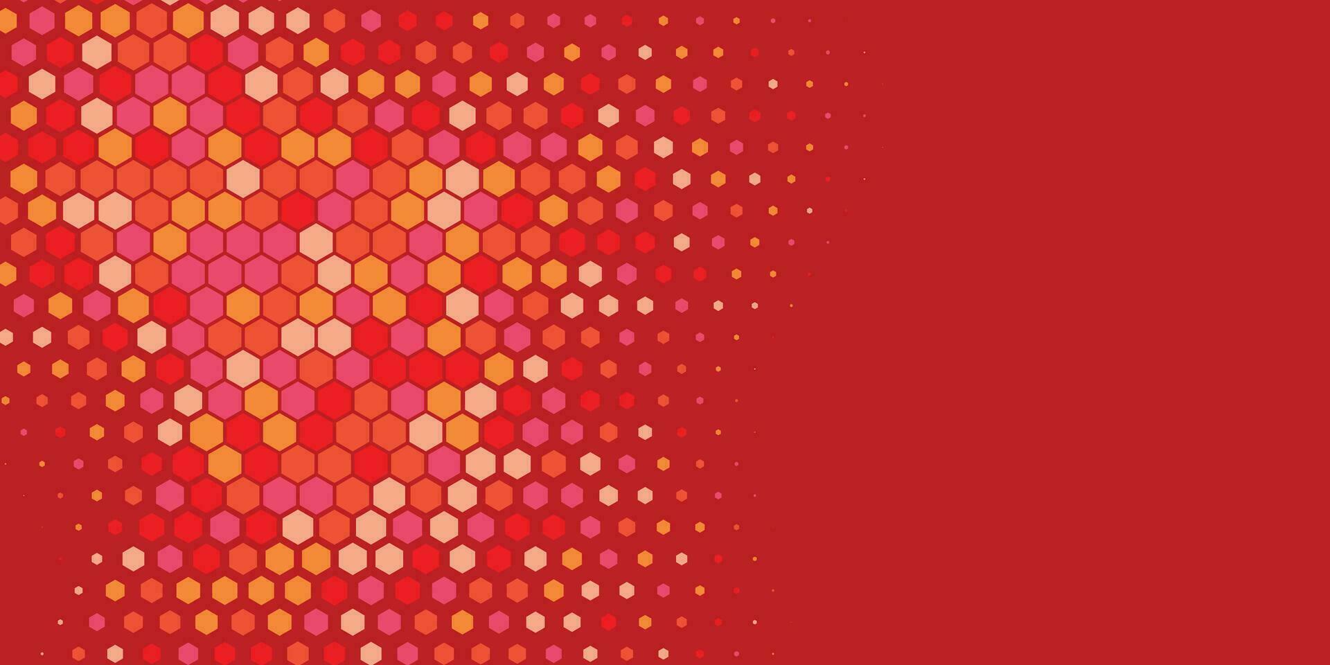 Geometric Multi size Hexagon with multi Color Background vector