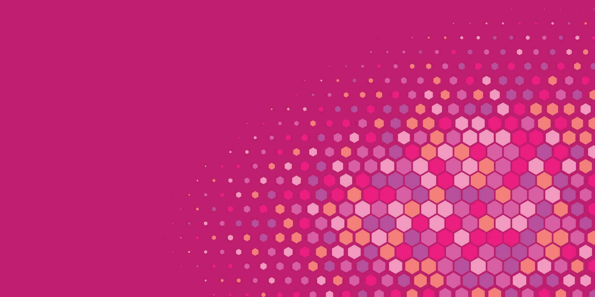 Geometric Multi size Hexagon with multi Color Background vector