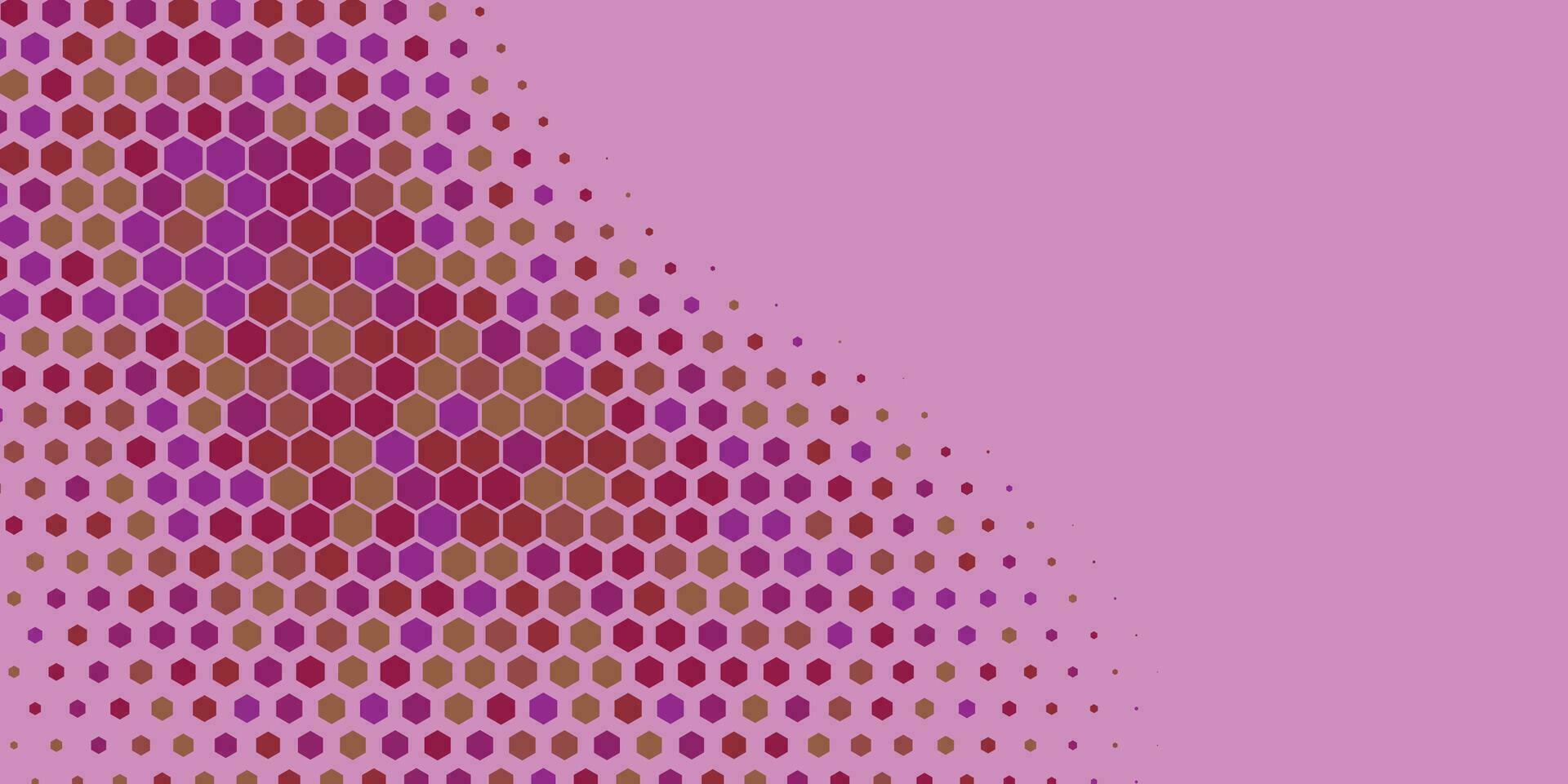 Geometric Multi size Hexagon with multi Color Background vector