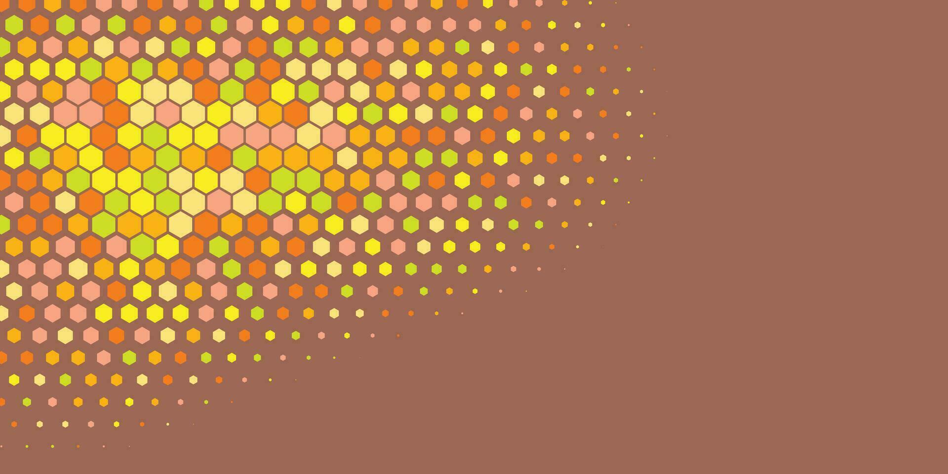 Geometric Multi size Hexagon with multi Color Background vector