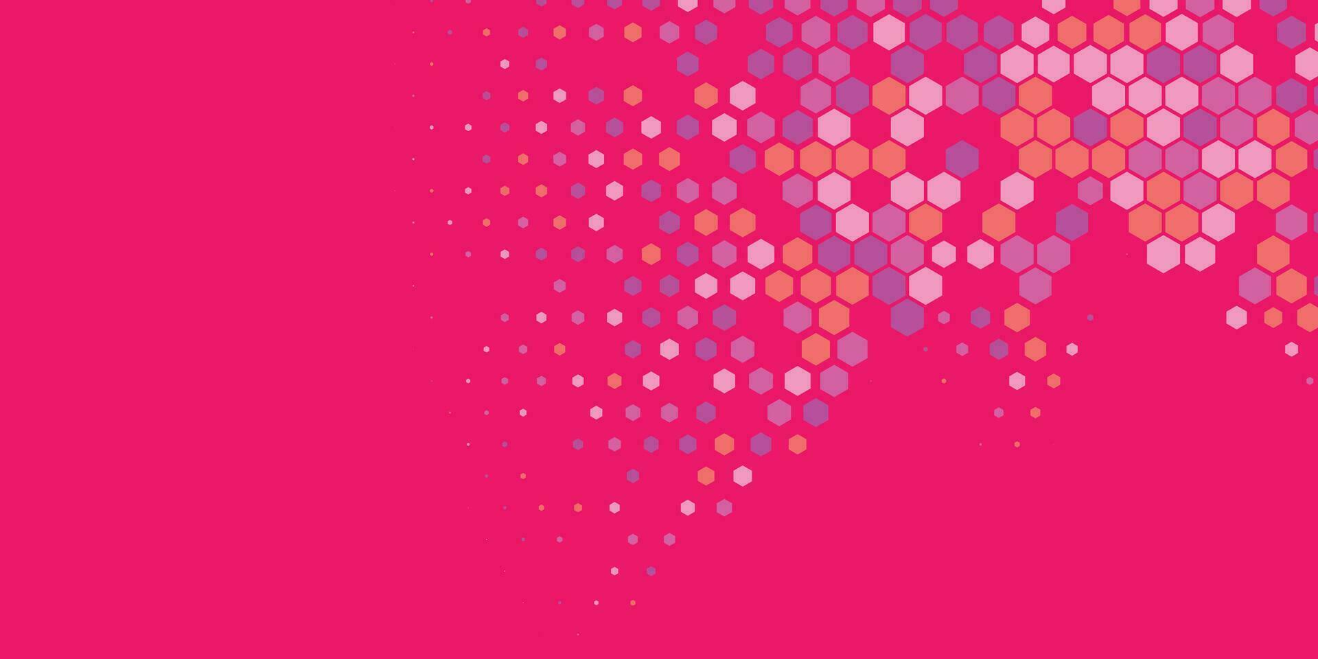 Geometric Multi size Hexagon with multi Color Background vector