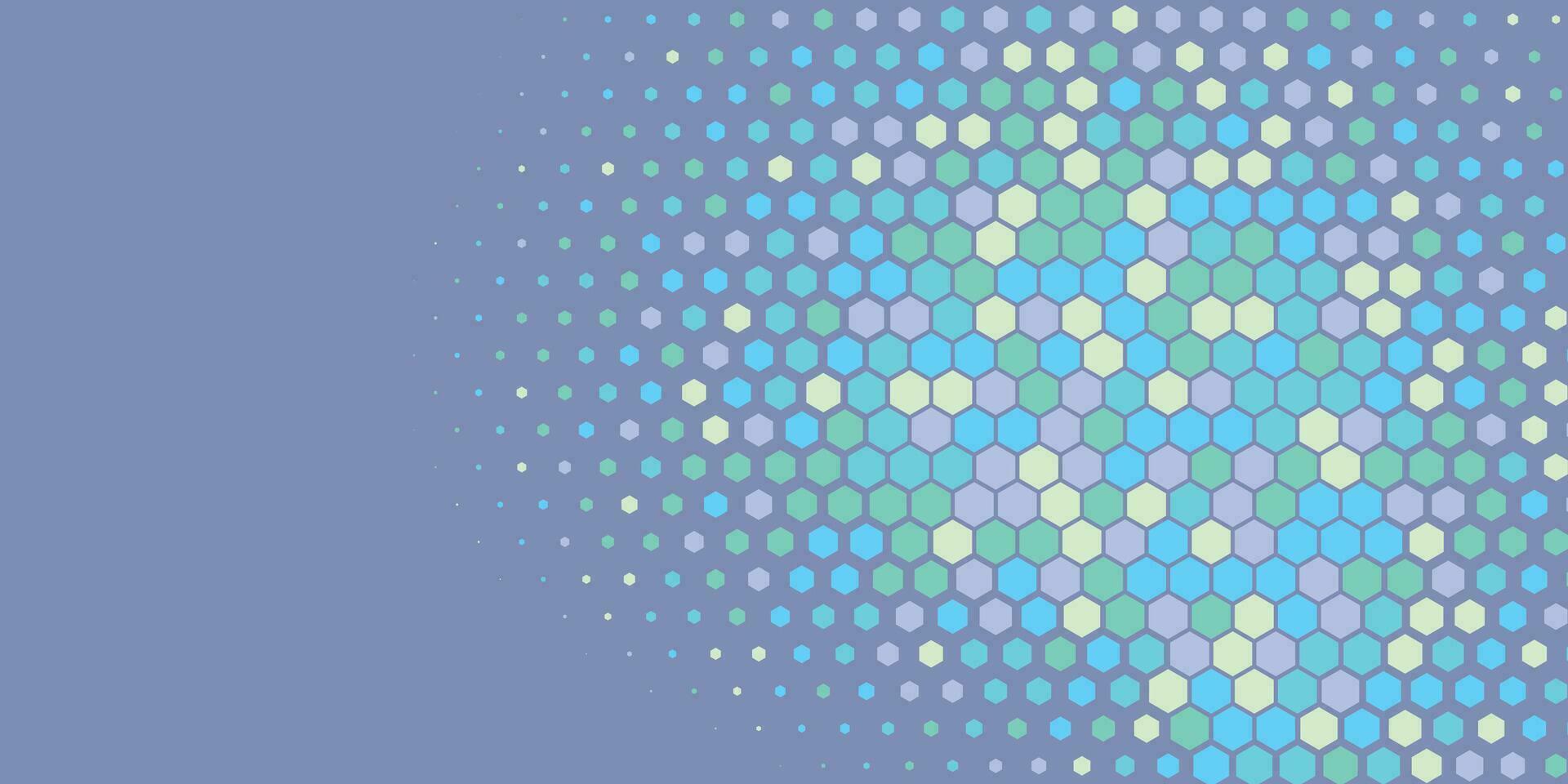 Geometric Multi size Hexagon with multi Color Background vector