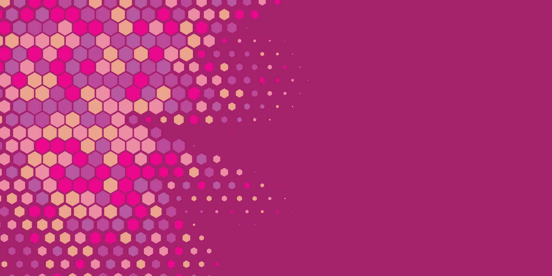 Geometric Multi size Hexagon with multi Color Background vector