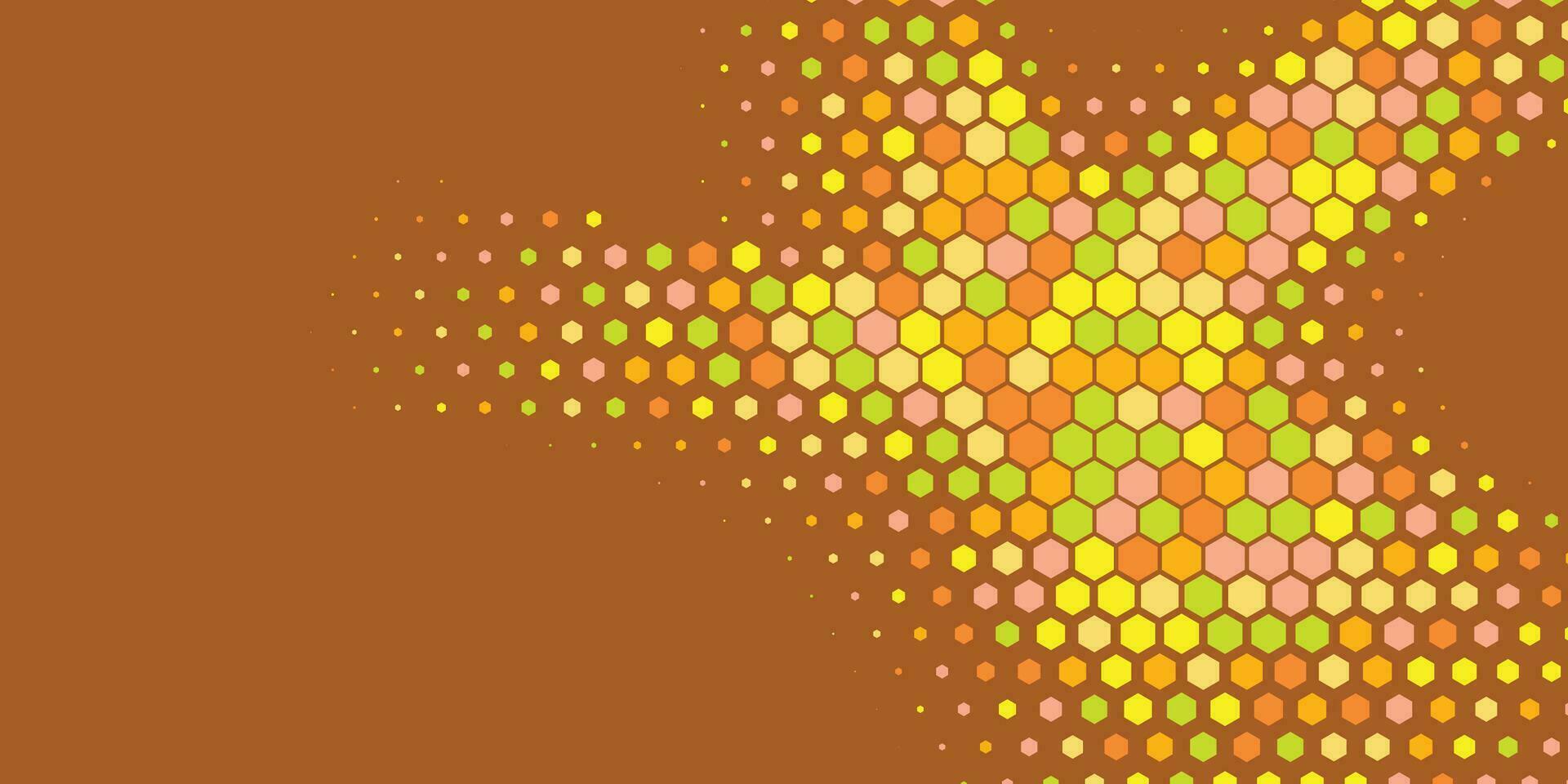 Geometric Multi size Hexagon with multi Color Background vector