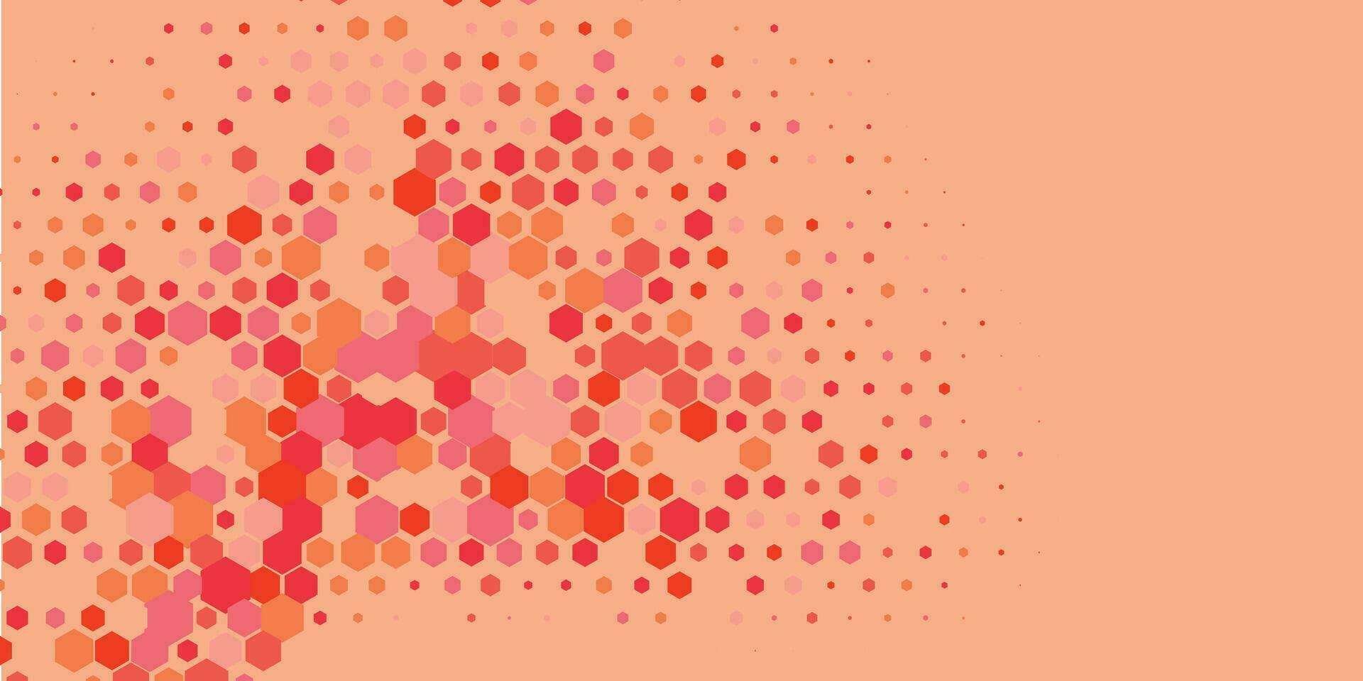 Geometric Multi size Hexagon with multi Color Background vector