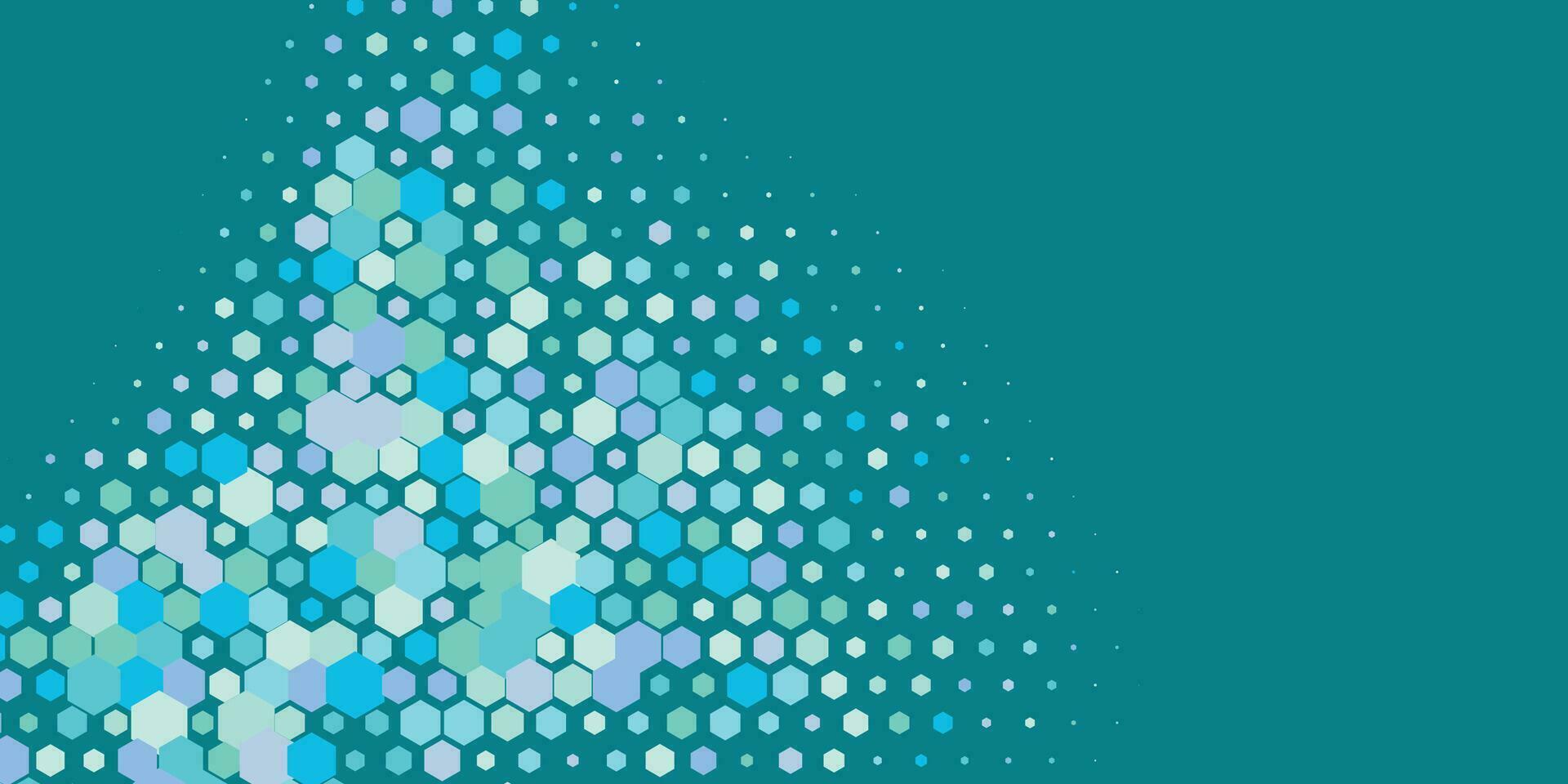 Geometric Multi size Hexagon with multi Color Background vector