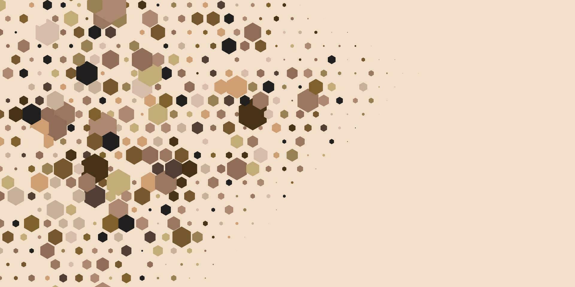 Geometric Multi size Hexagon with multi Color Background vector