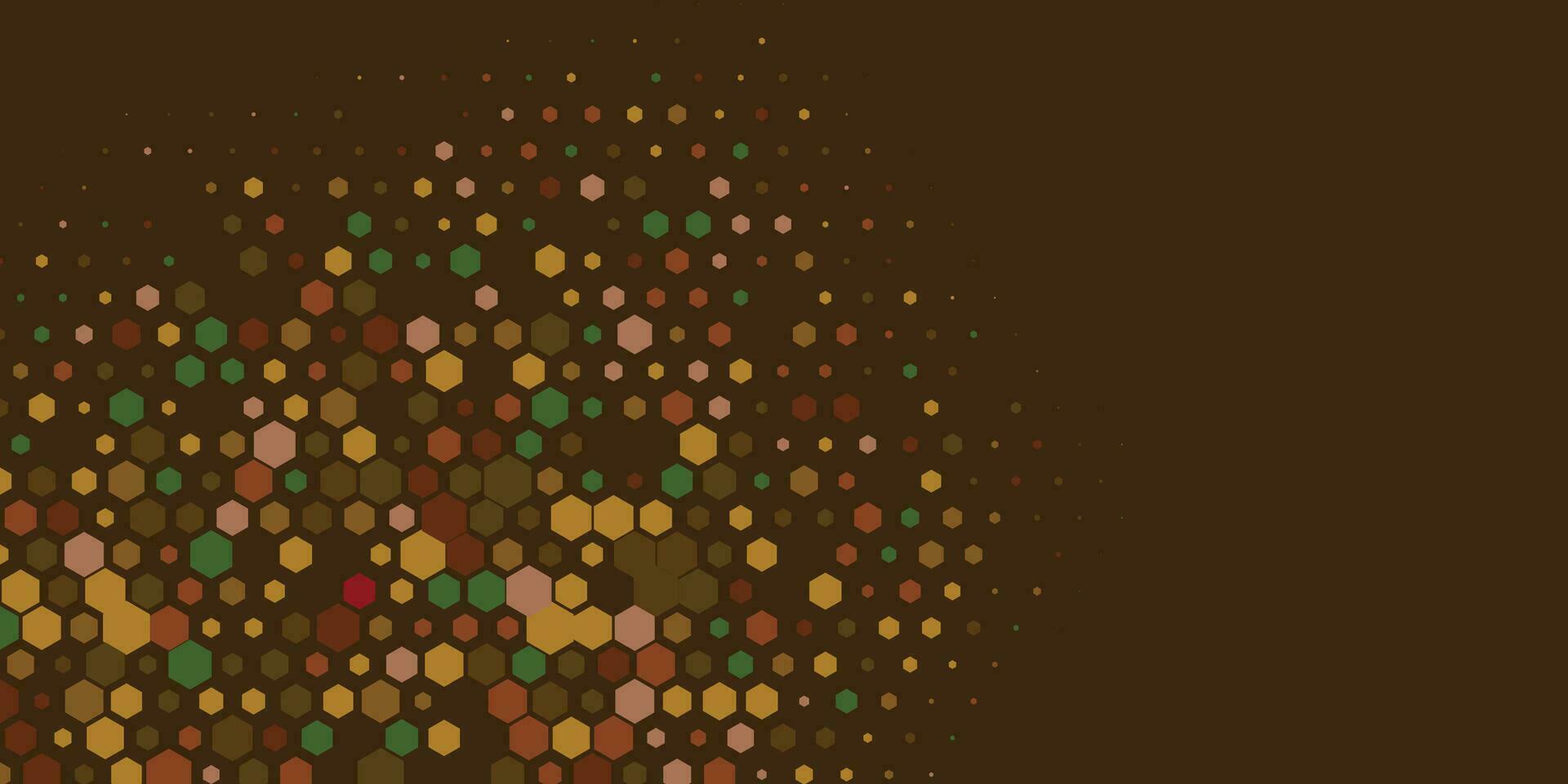 Geometric Multi size Hexagon with multi Color Background vector
