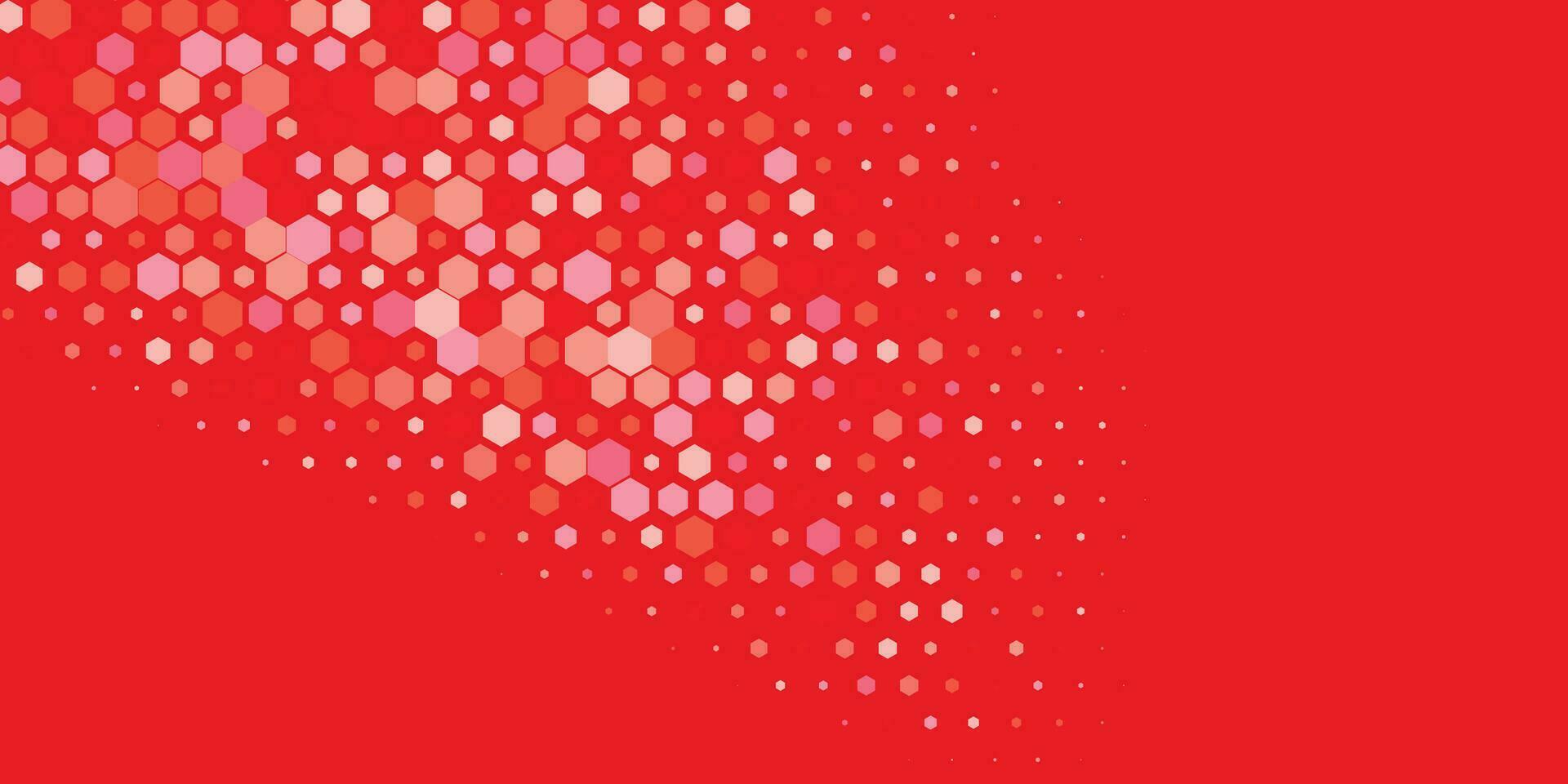 Geometric Multi size Hexagon with multi Color Background vector