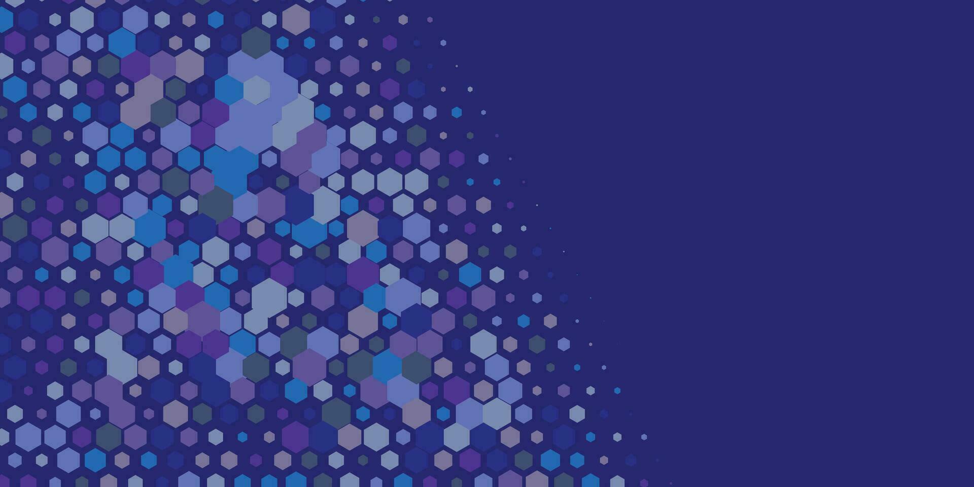 Geometric Multi size Hexagon with multi Color Background vector