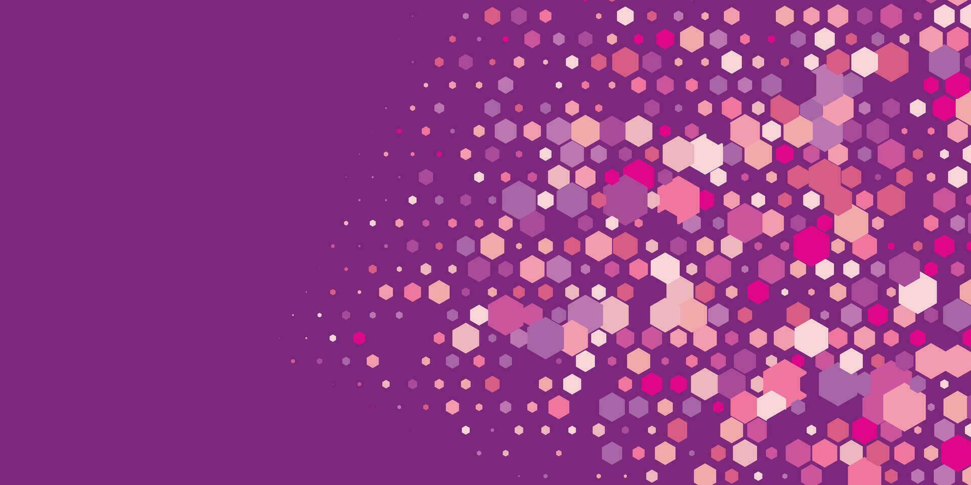 Geometric Multi size Hexagon with multi Color Background vector