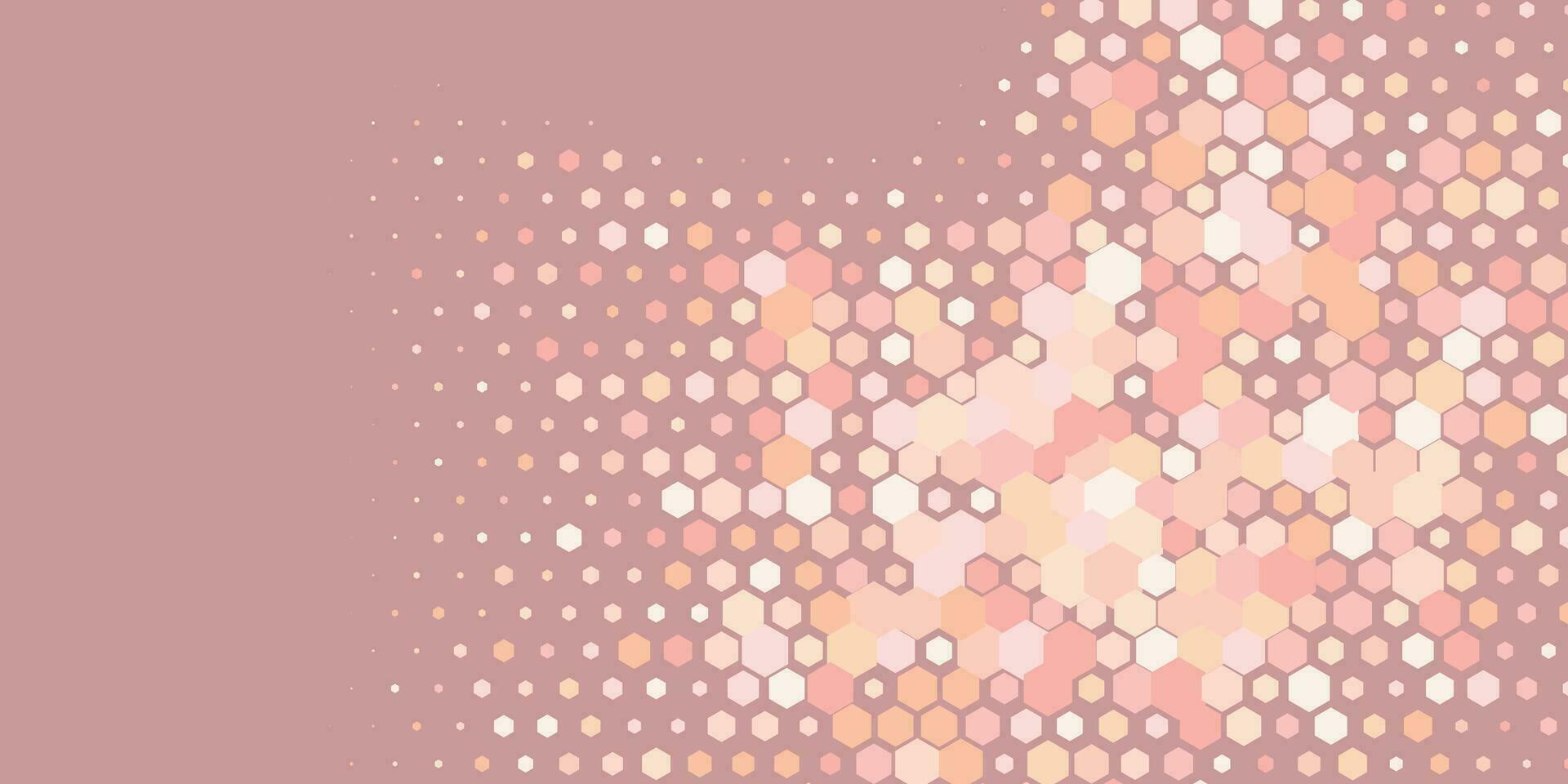 Geometric Multi size Hexagon with multi Color Background vector