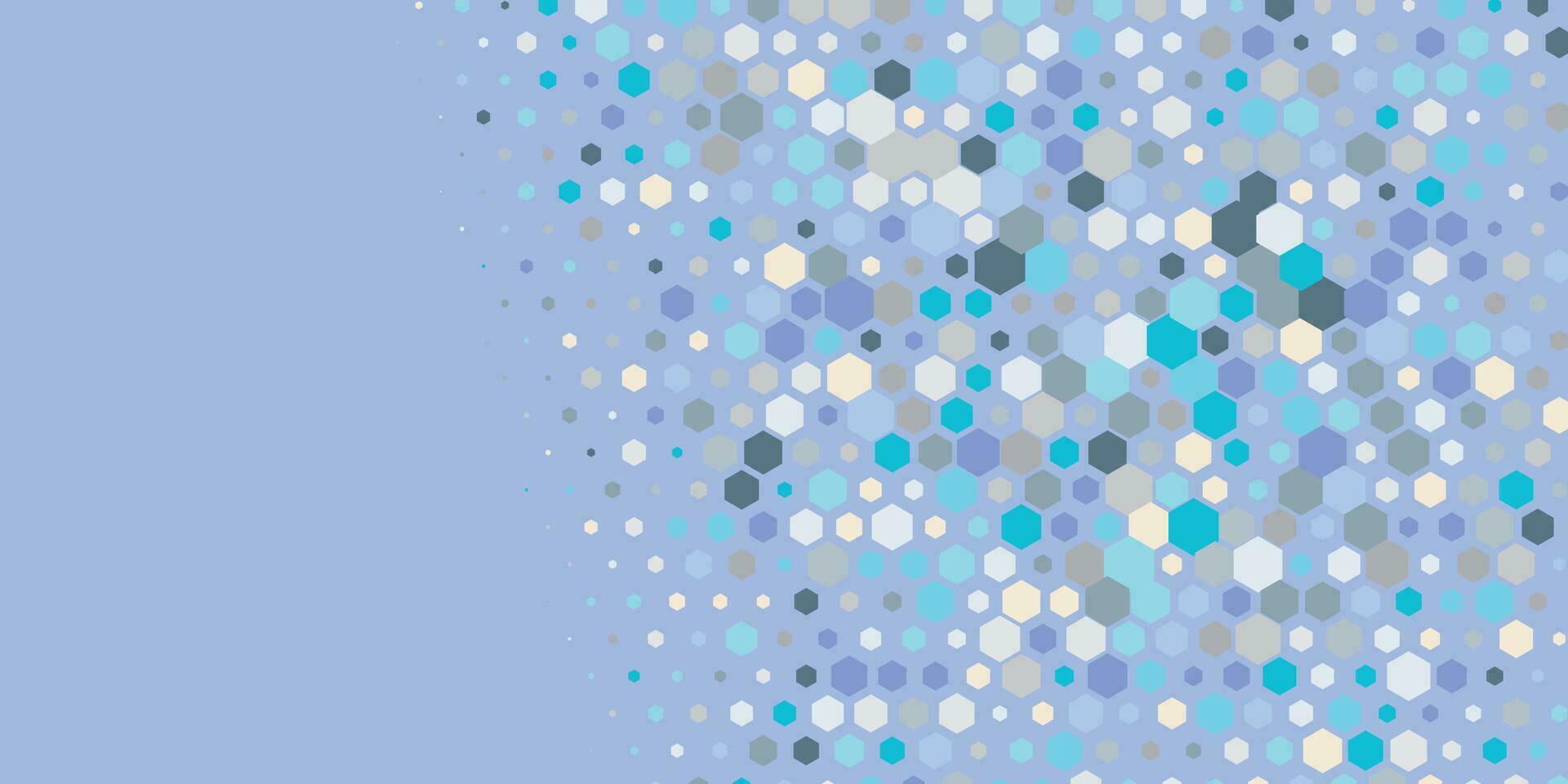 Geometric Multi size Hexagon with multi Color Background vector