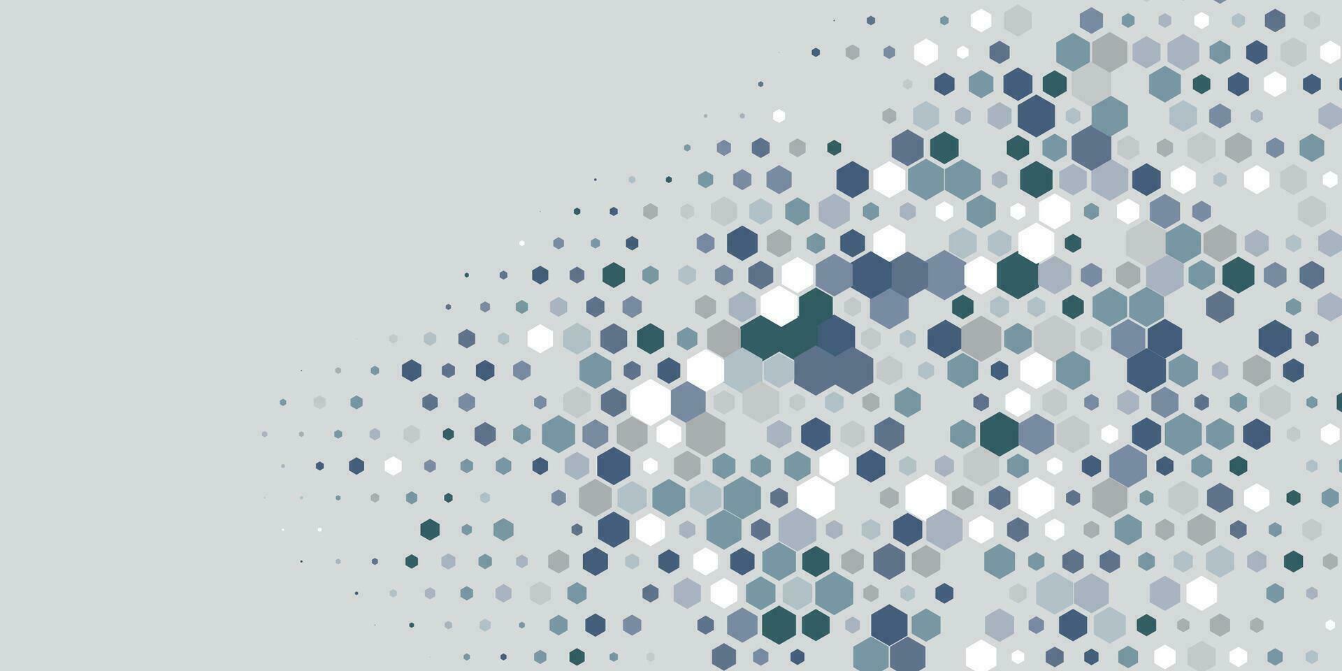 Geometric Multi size Hexagon with multi Color Background vector