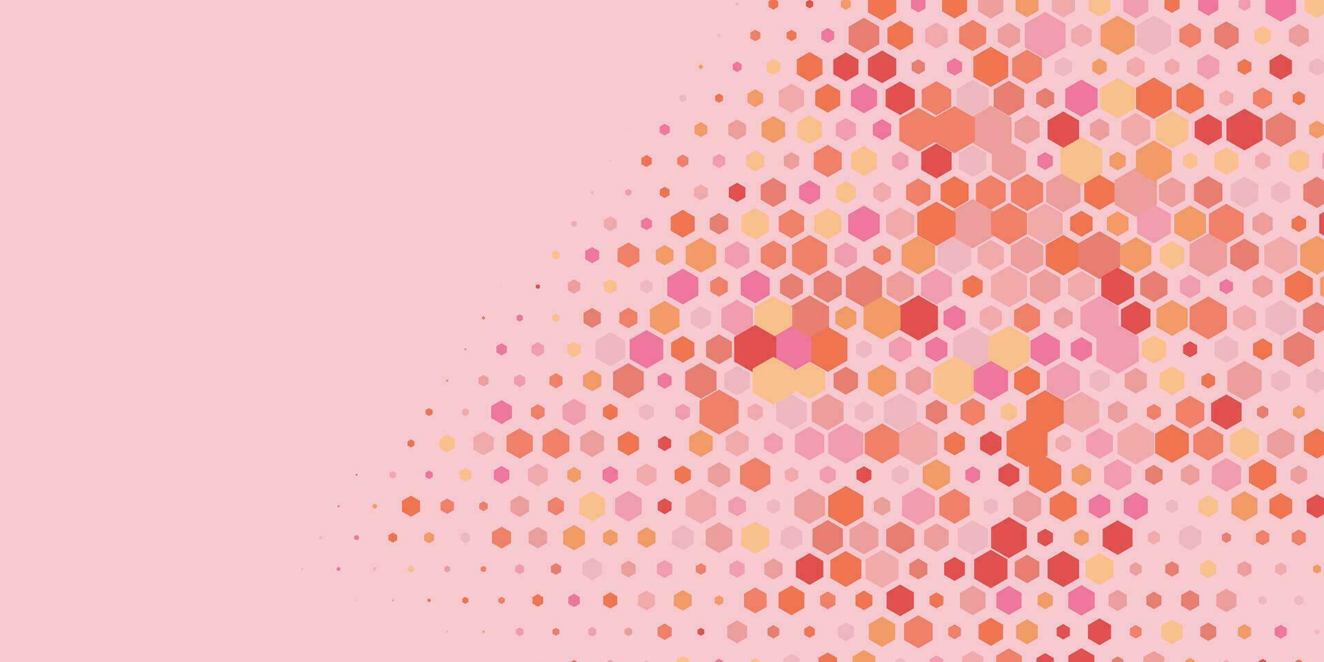 Geometric Multi size Hexagon with multi Color Background vector