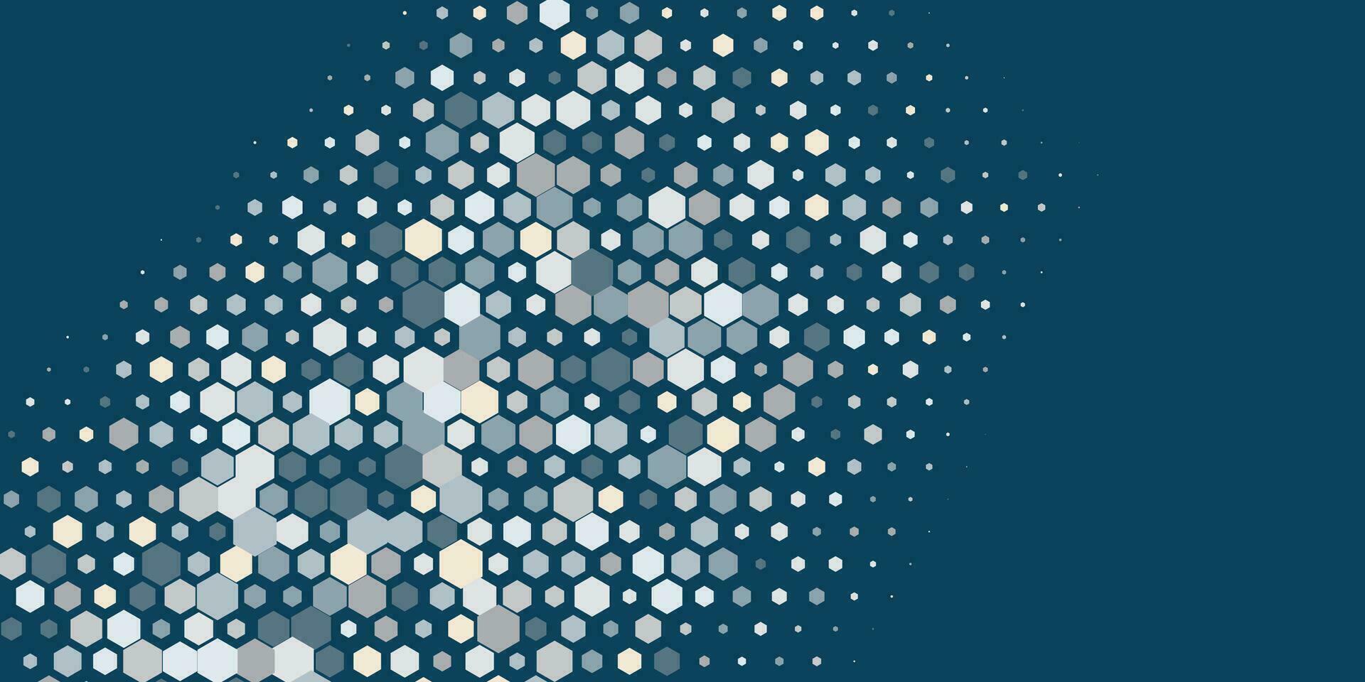 Geometric Multi size Hexagon with multi Color Background vector