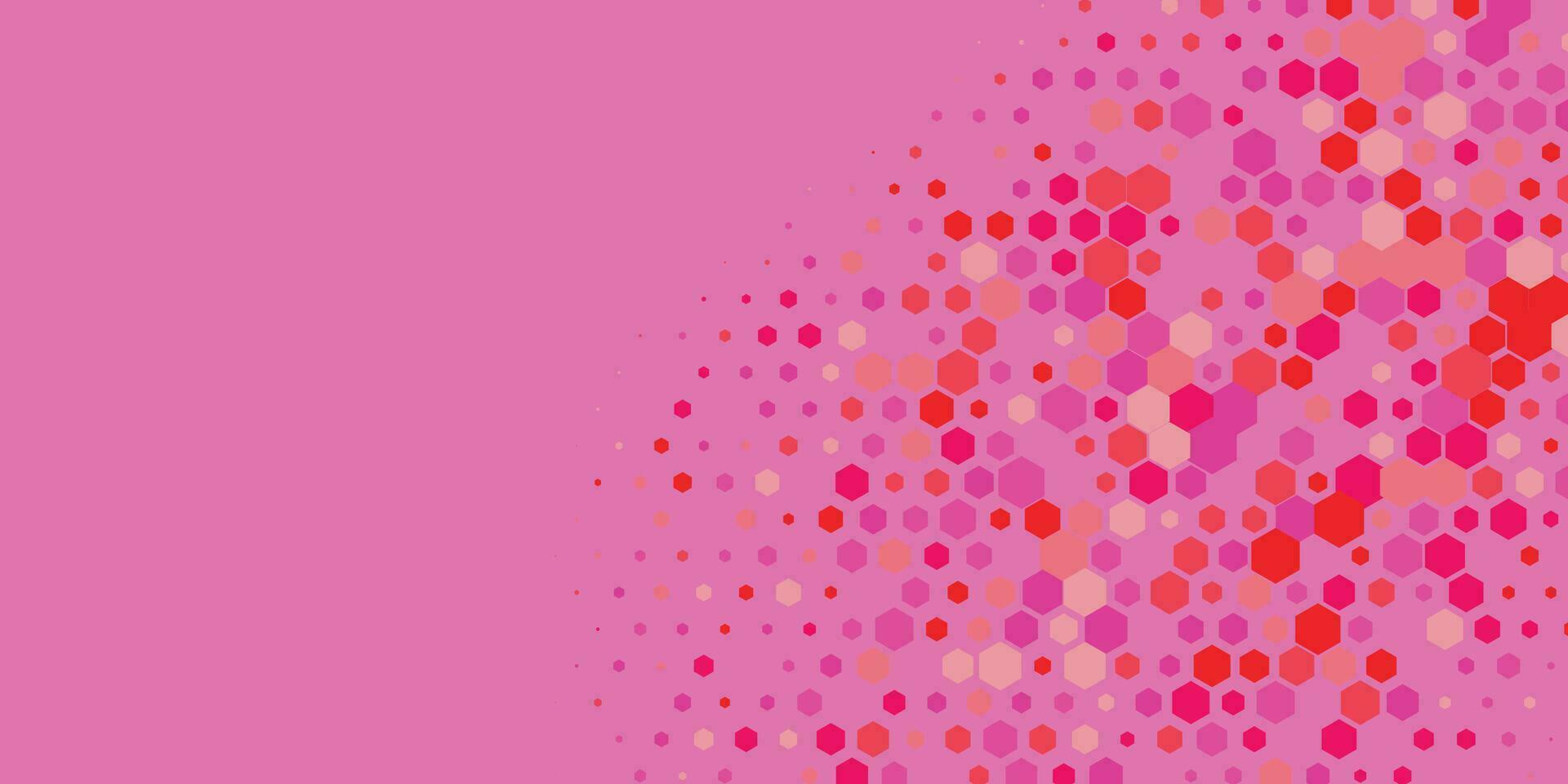 Geometric Multi size Hexagon with multi Color Background vector