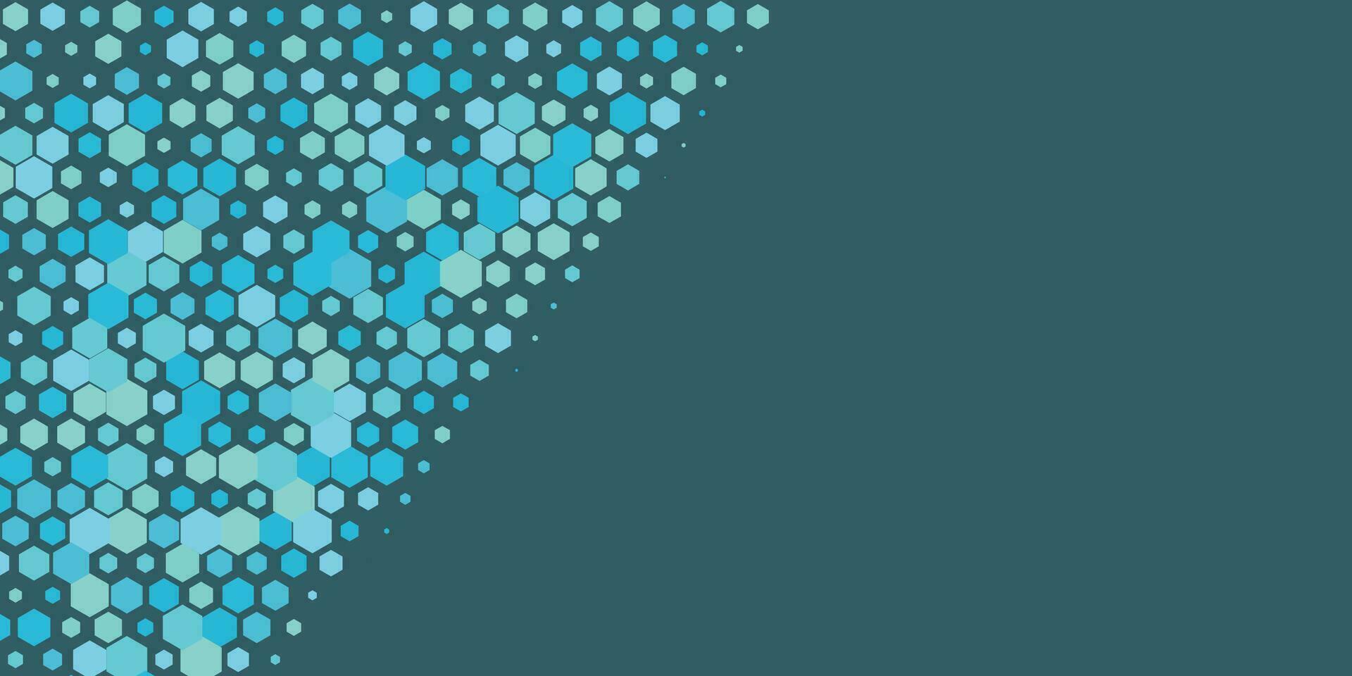 Geometric Multi size Hexagon with multi Color Background vector