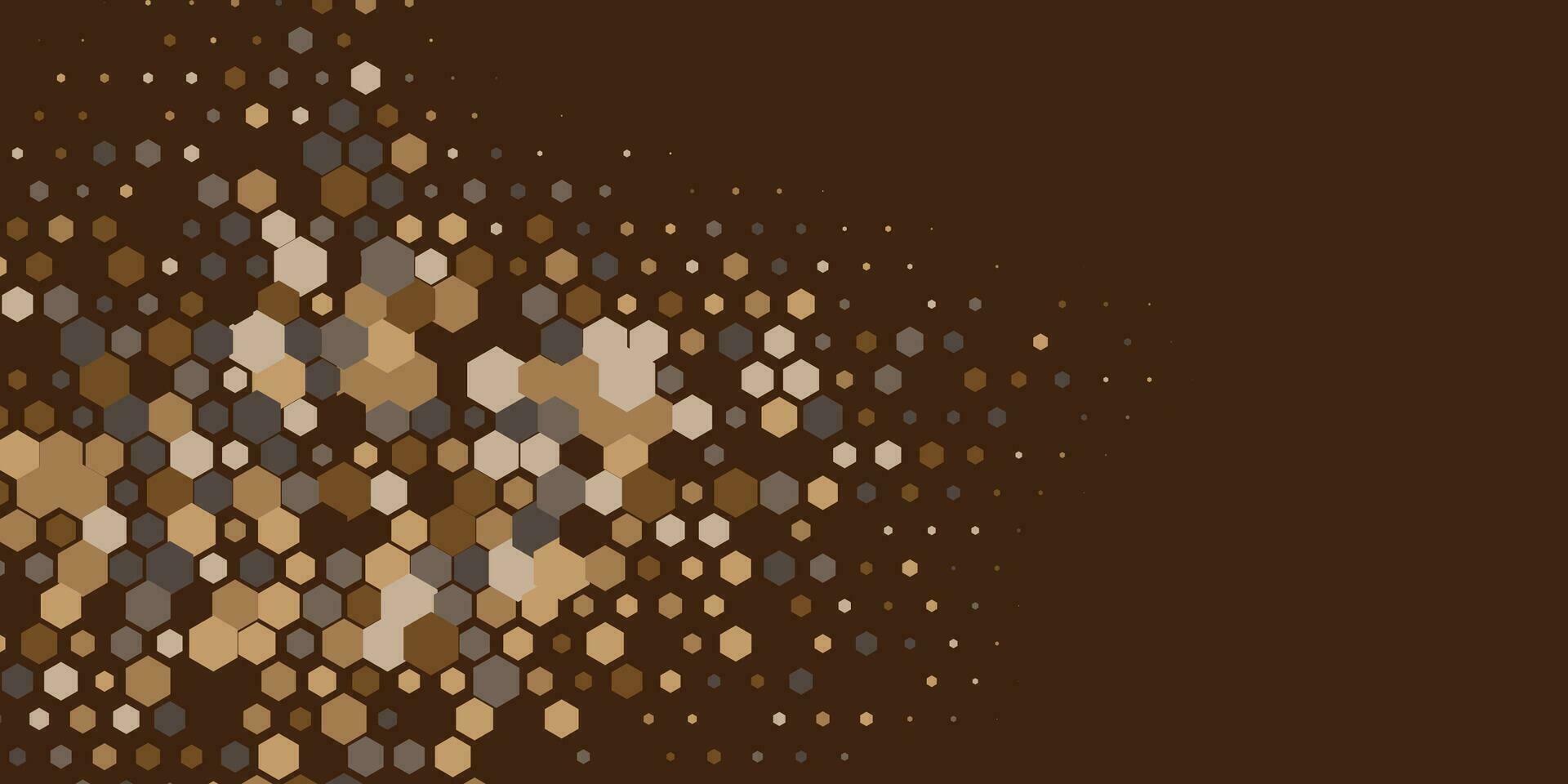 Geometric Multi size Hexagon with multi Color Background vector