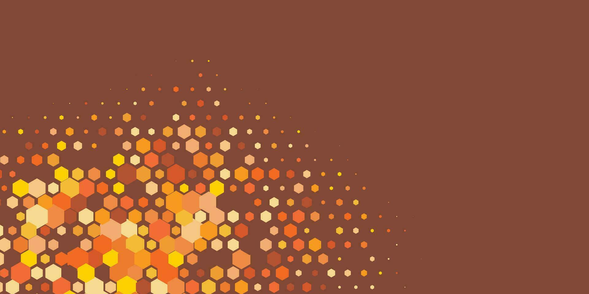 Geometric Multi size Hexagon with multi Color Background vector