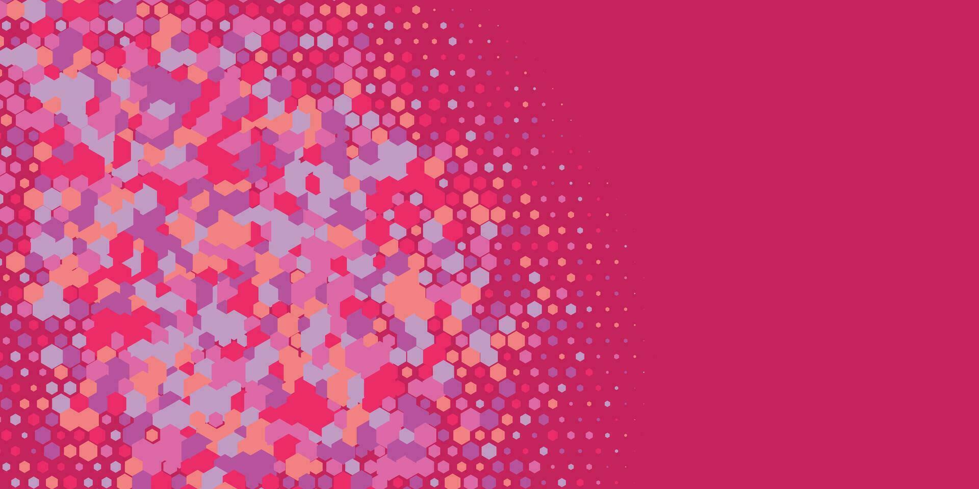 Geometric abstract Hexagon multi Color Background vector