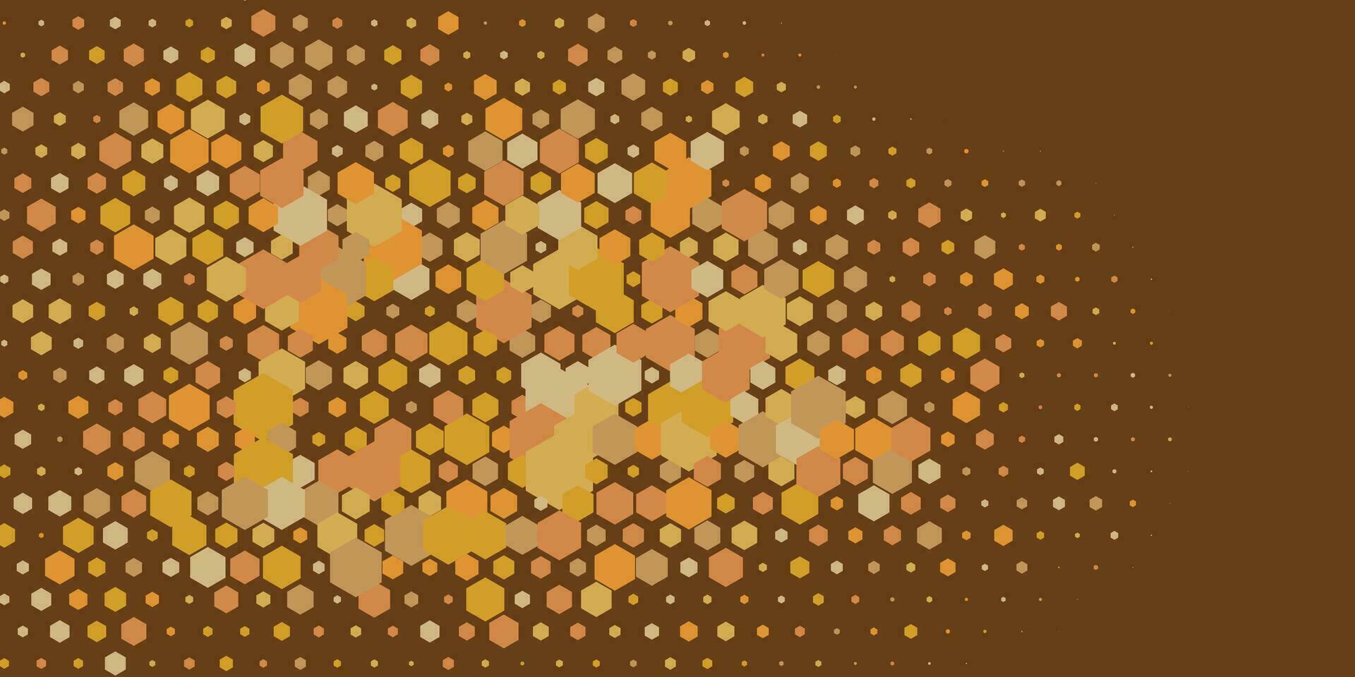 Geometric Multi size Hexagon with multi Color Background vector