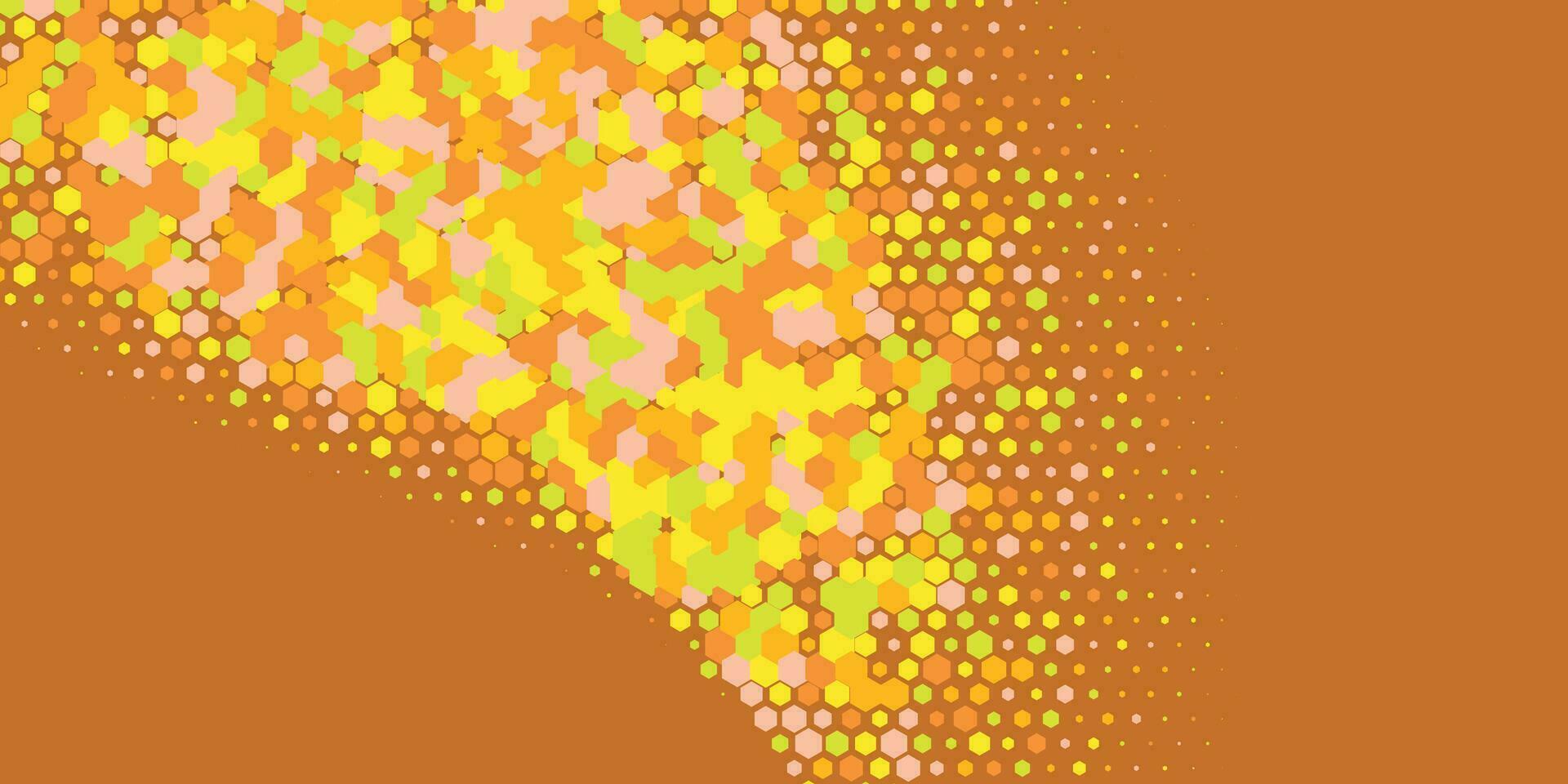 Geometric abstract Hexagon multi Color Background vector