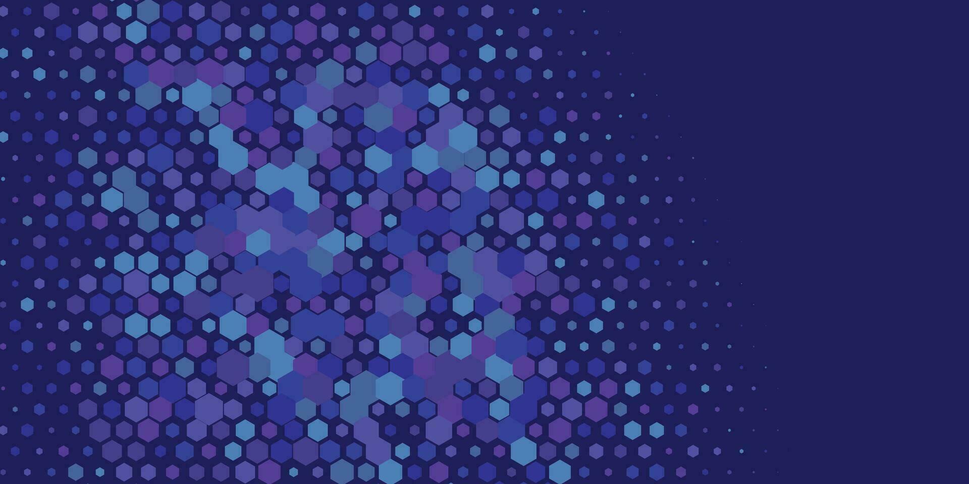 Geometric Multi size Hexagon with multi Color Background vector