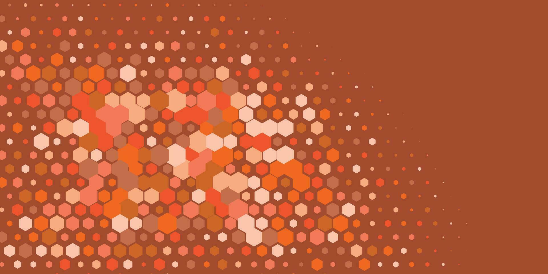 Geometric Multi size Hexagon with multi Color Background vector