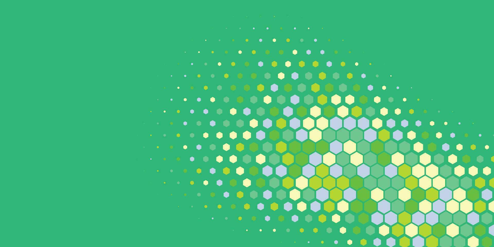 Geometric abstract Hexagon multi Color Background vector