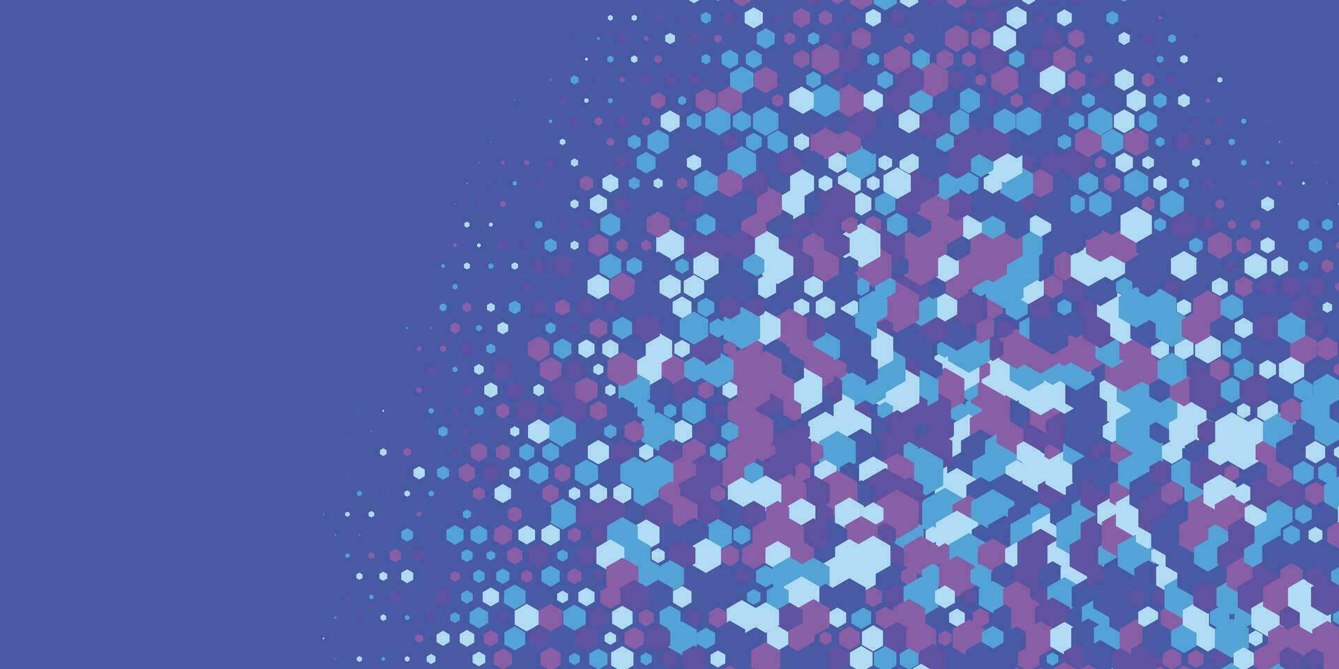 Geometric abstract Hexagon multi Color Background vector